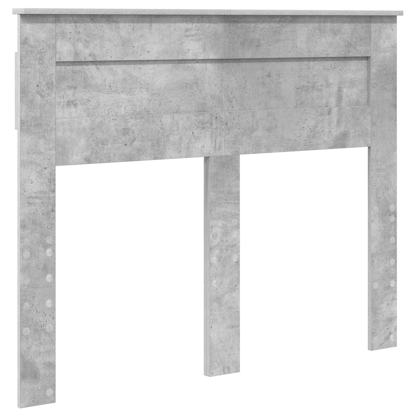 Sengestamme med skuff Betonggrå 135 x 190 cm Konstruert tre