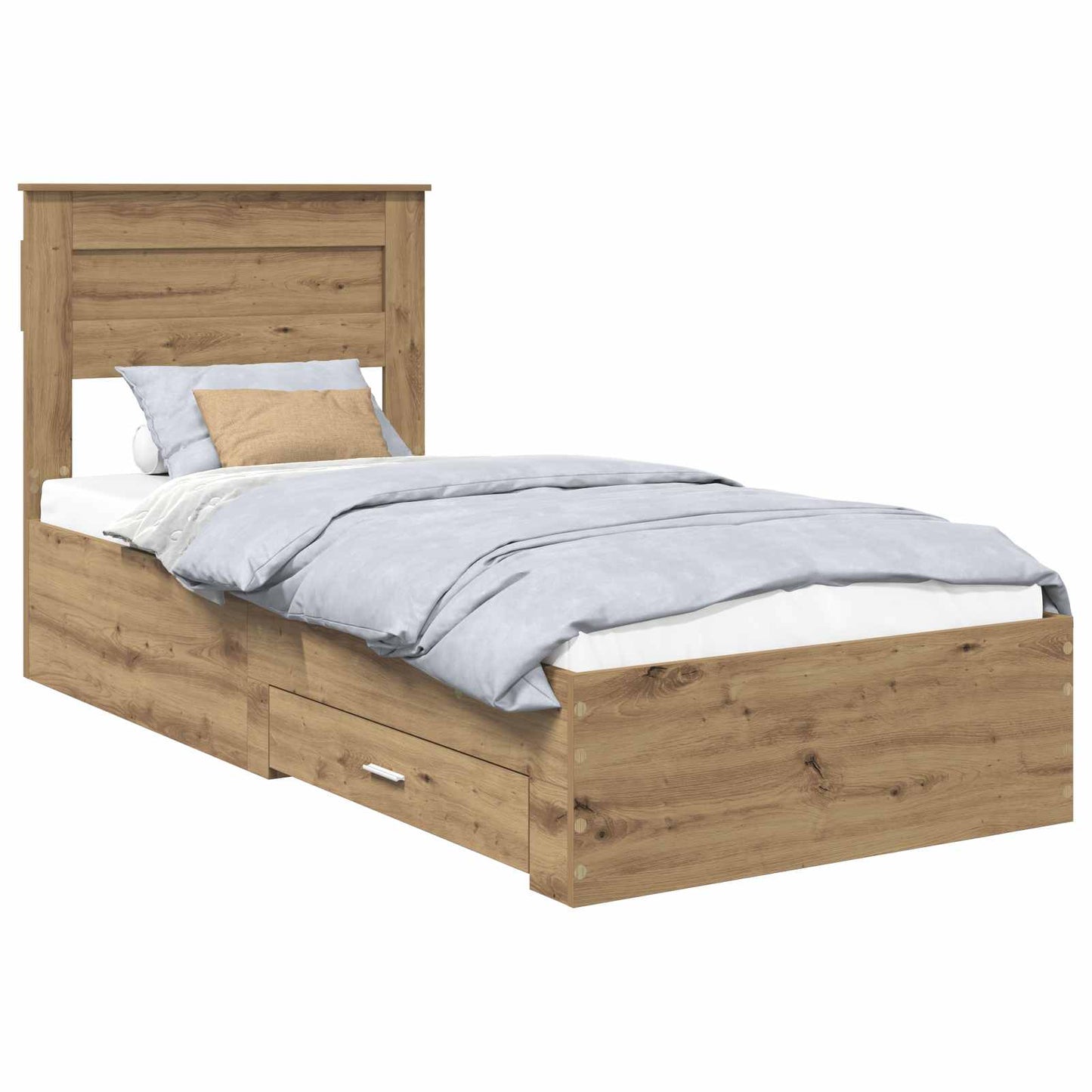 Sengestamme med skuff Artisan Eik 100 x 200 cm Konstruert tre