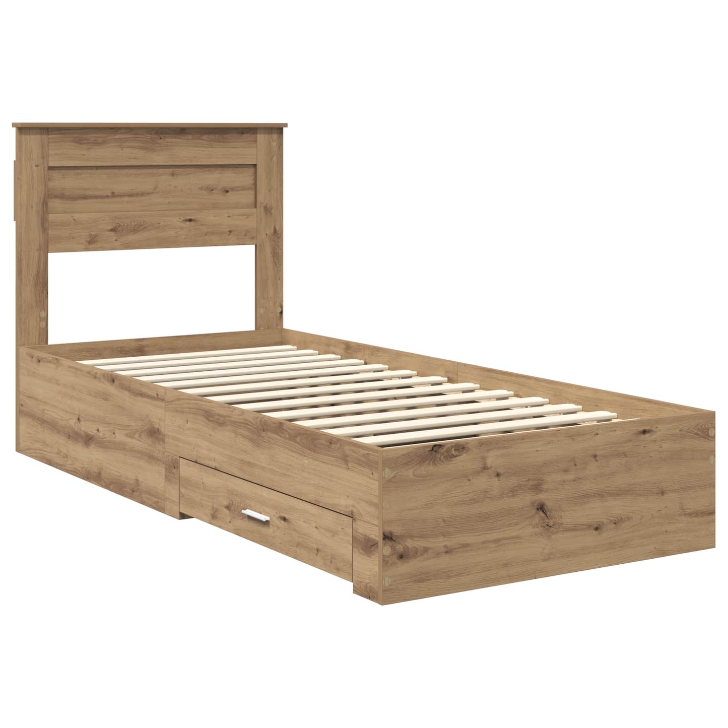 Sengestamme med skuff Artisan Eik 100 x 200 cm Konstruert tre