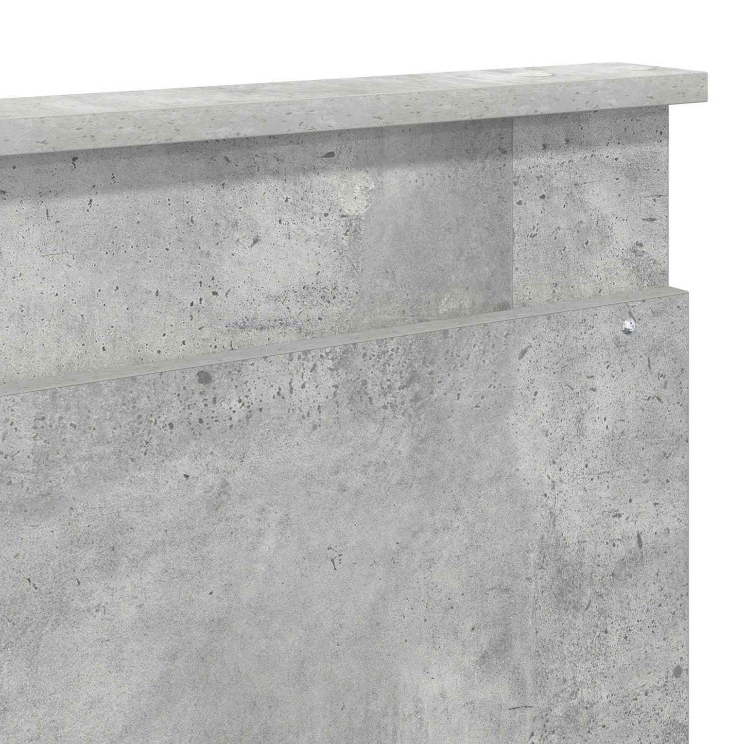 Sengestamme med hodegjerde Betong 180 x 200 cm Massiv furu