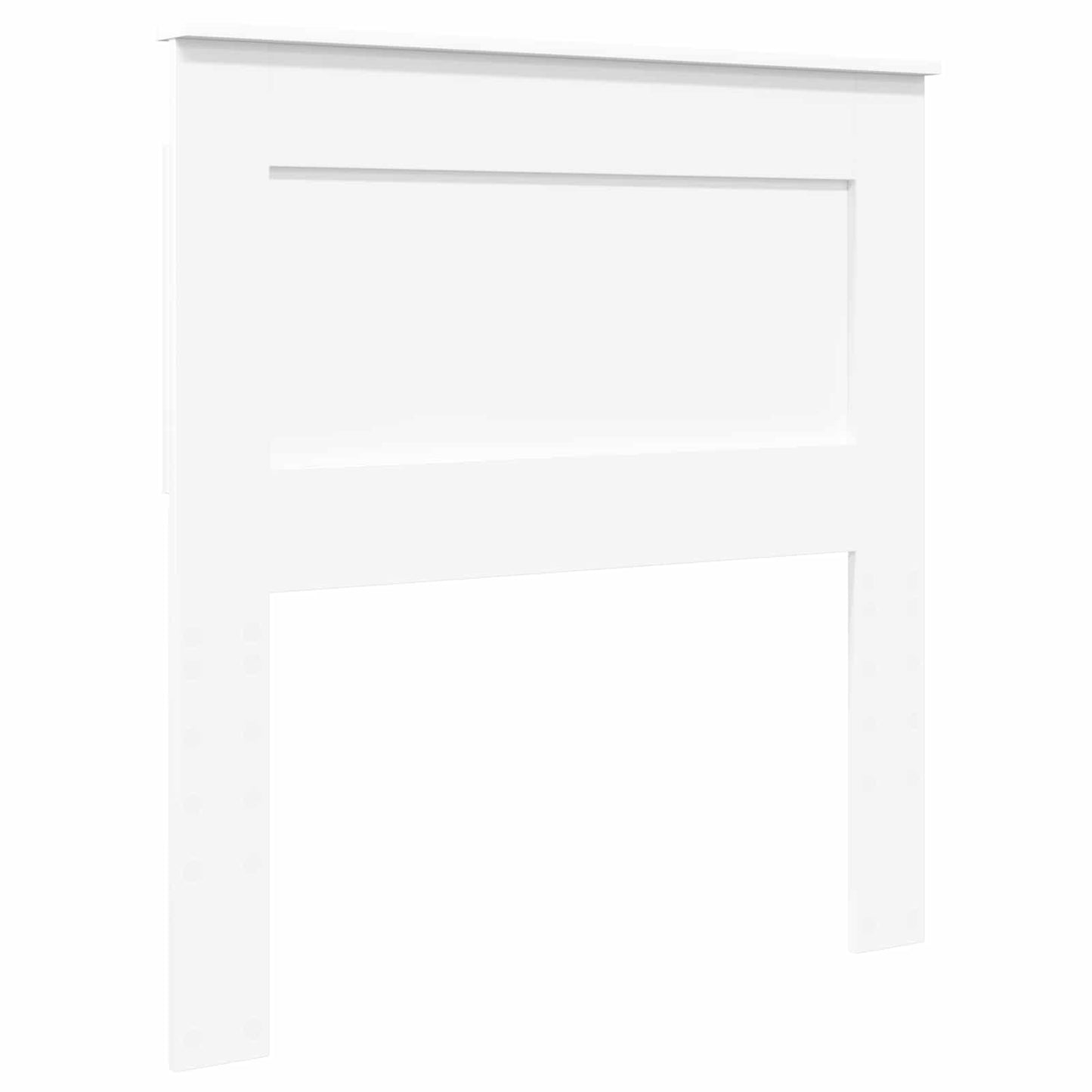 Sengestamme med hodegjerde Hvit 75 x 190 cm Massiv furu