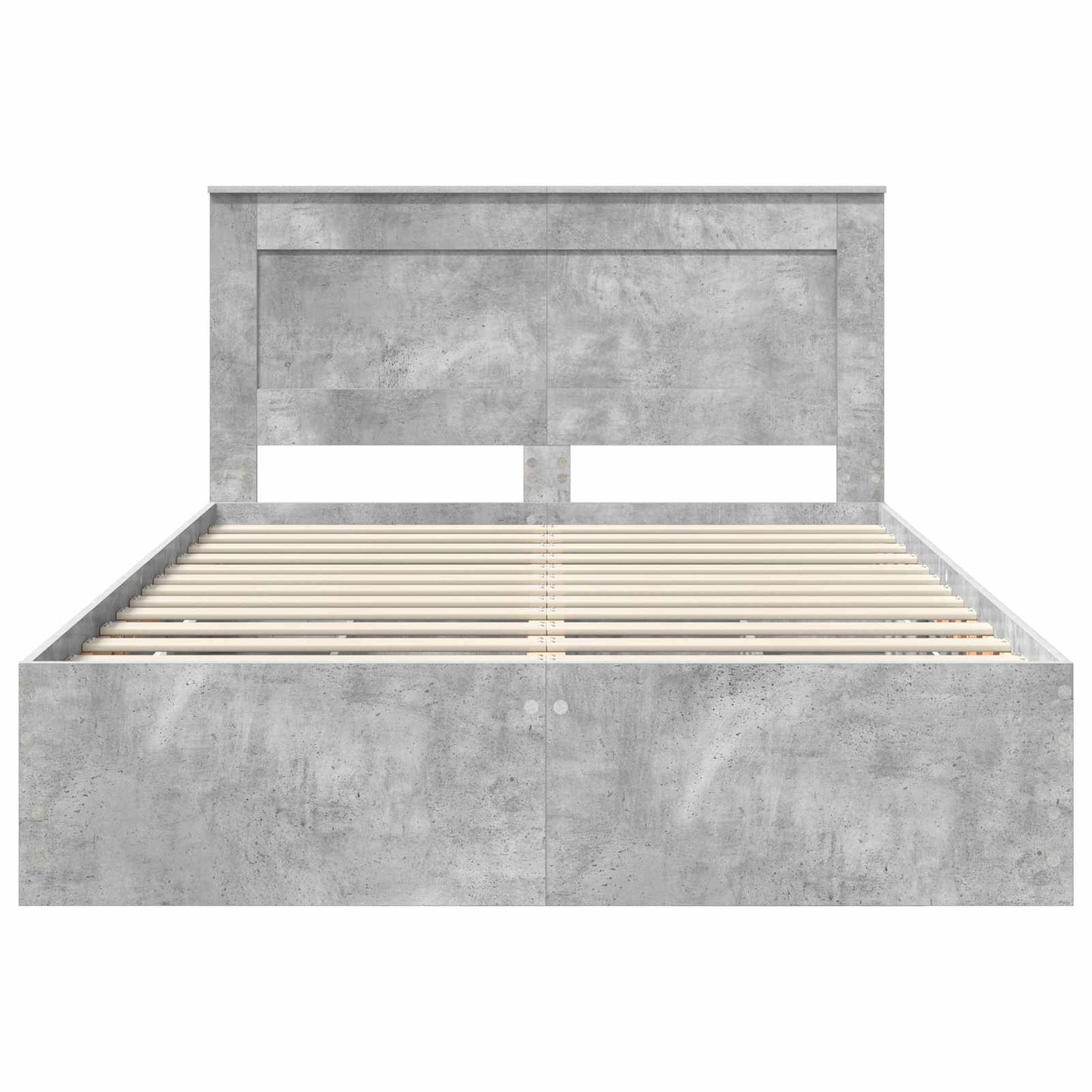 Sengestamme med skuff Betonggrå 150 x 200 cm Ingeniørtre