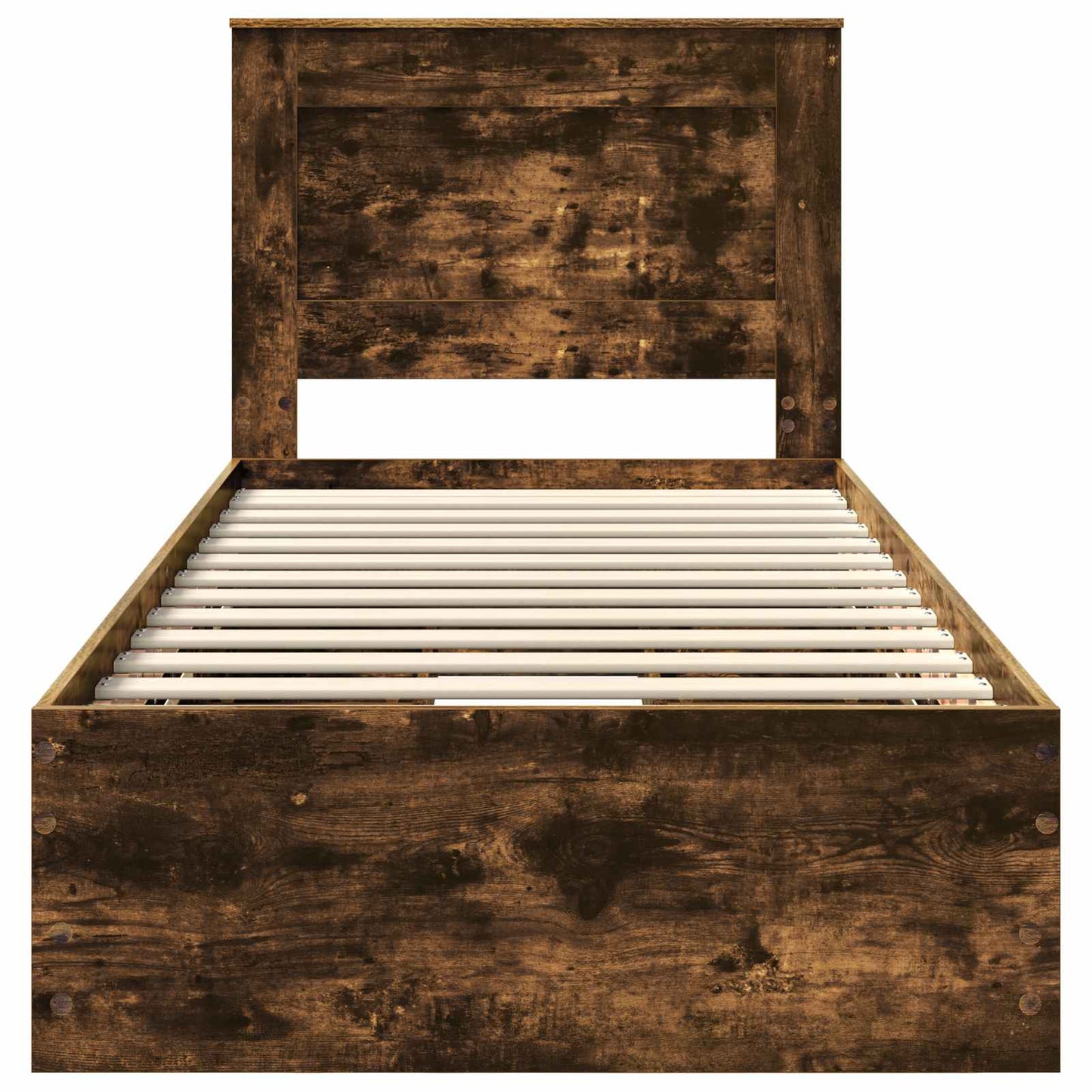 Sengestamme med skuff Røkt eik 100 x 200 cm Ingeniørtre