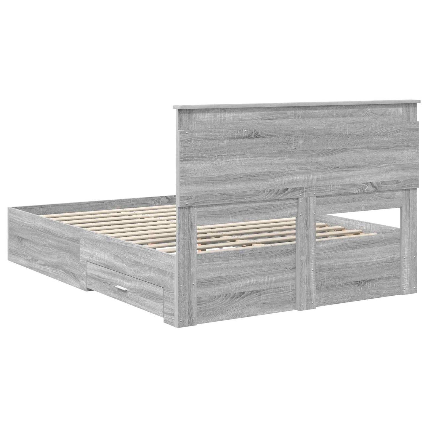 Sengestamme med skuff med hodegjerde med lagring Konstruert tre