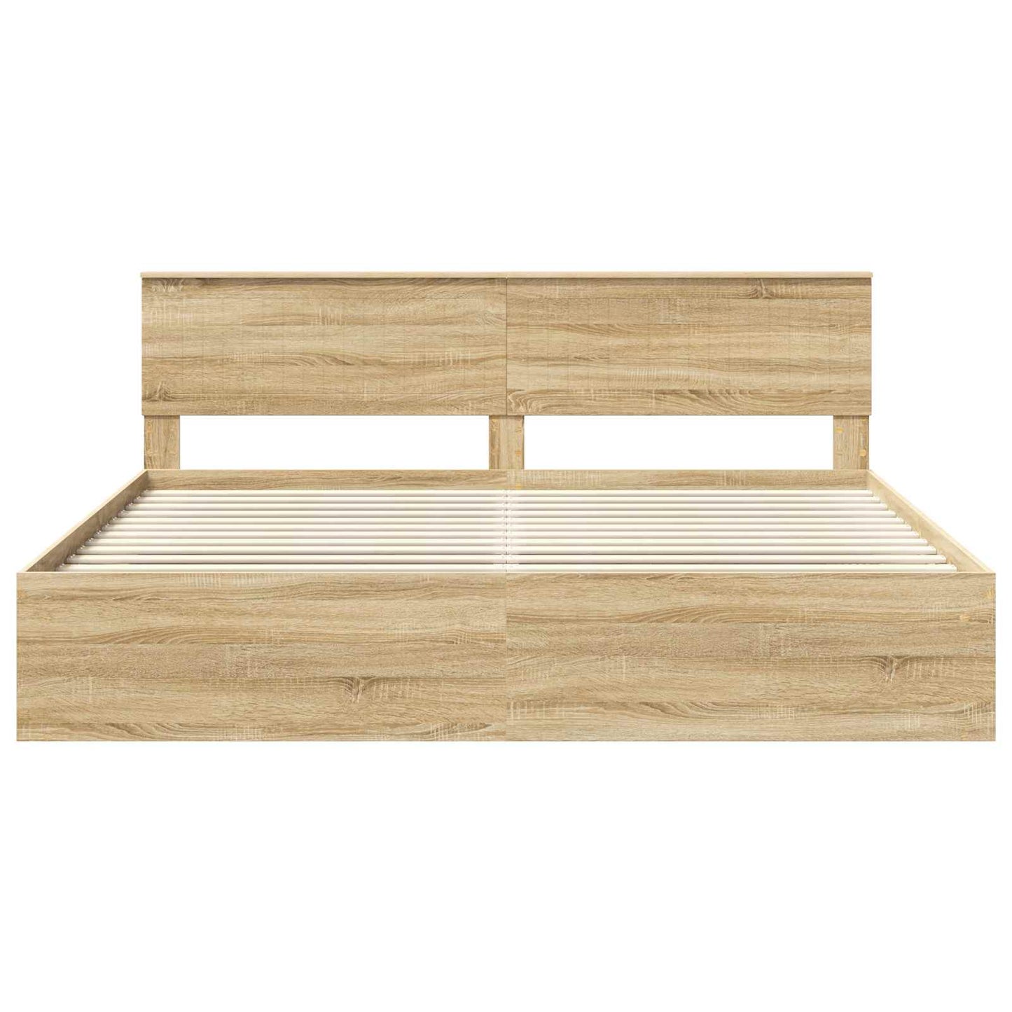 Sengestamme med hodegjerde Sonoma 200 x 200 cm Massiv furu