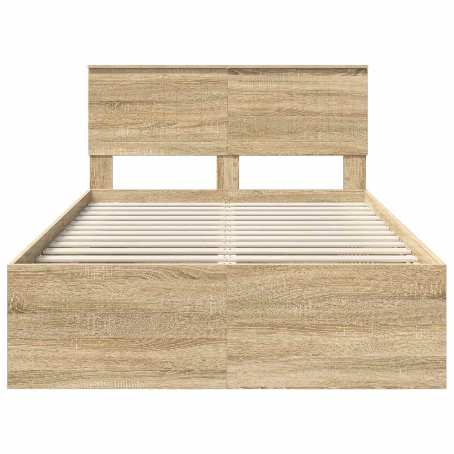 Sengestamme med hodegjerde Sonoma 120 x 190 cm Massiv furu