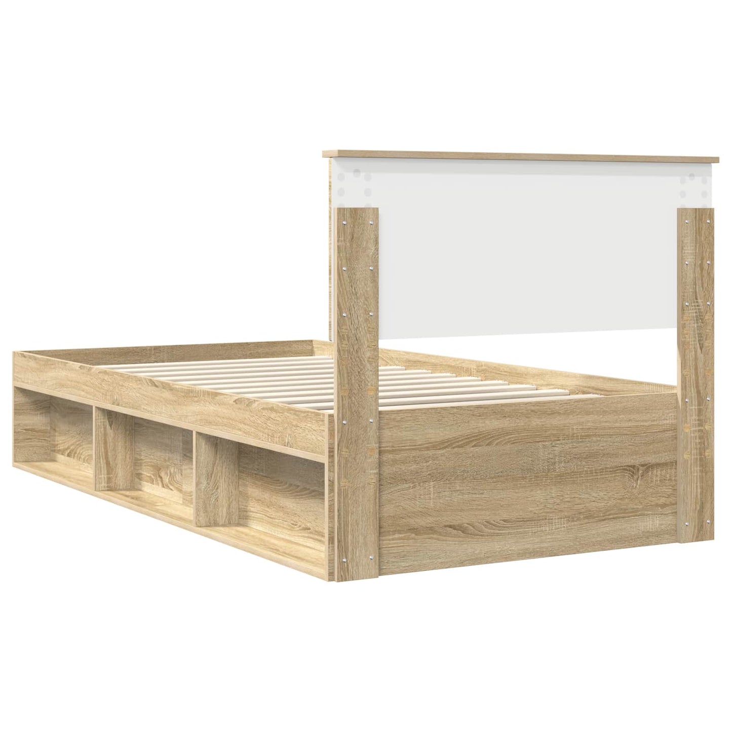 Sengestamme med hodegjerde Sonoma 100 x 200 cm Massiv furu