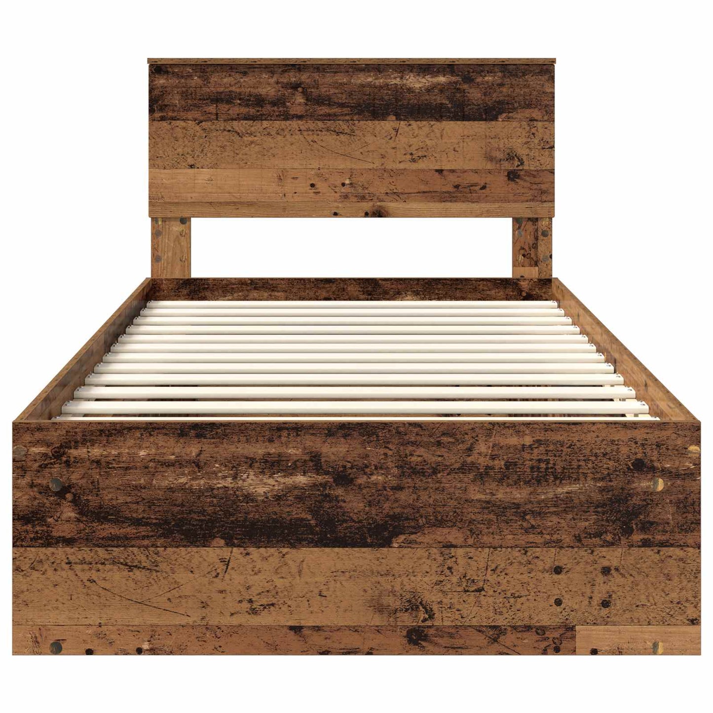 Sengestamme med hodegjerde Gammelt tre 100 x 200 cm Massiv furu