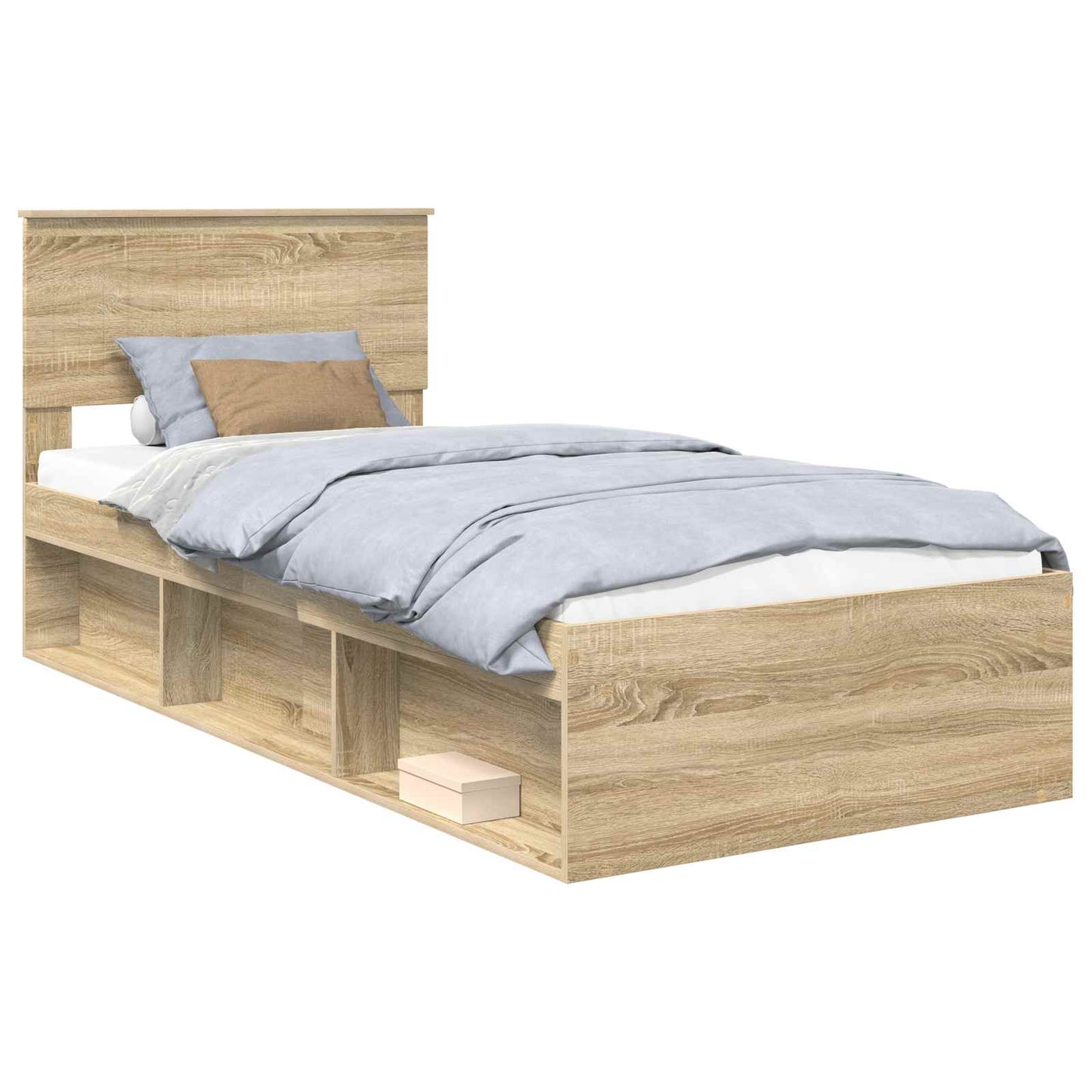Sengestamme med hodegjerde Sonoma 90 x 190 cm Massiv furu
