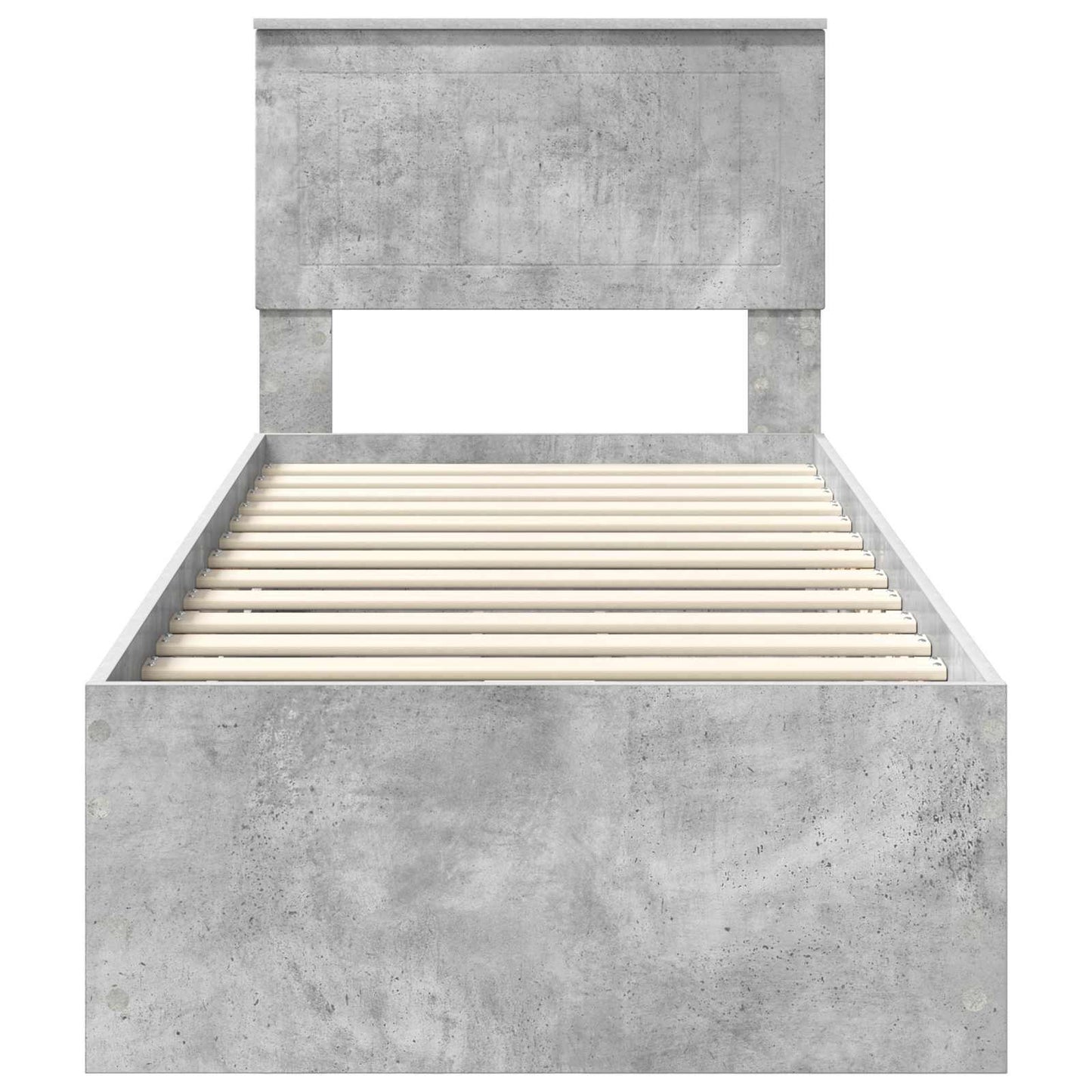 Sengestamme med skuff Betonggrå 75 x 190 cm Ingeniørtre