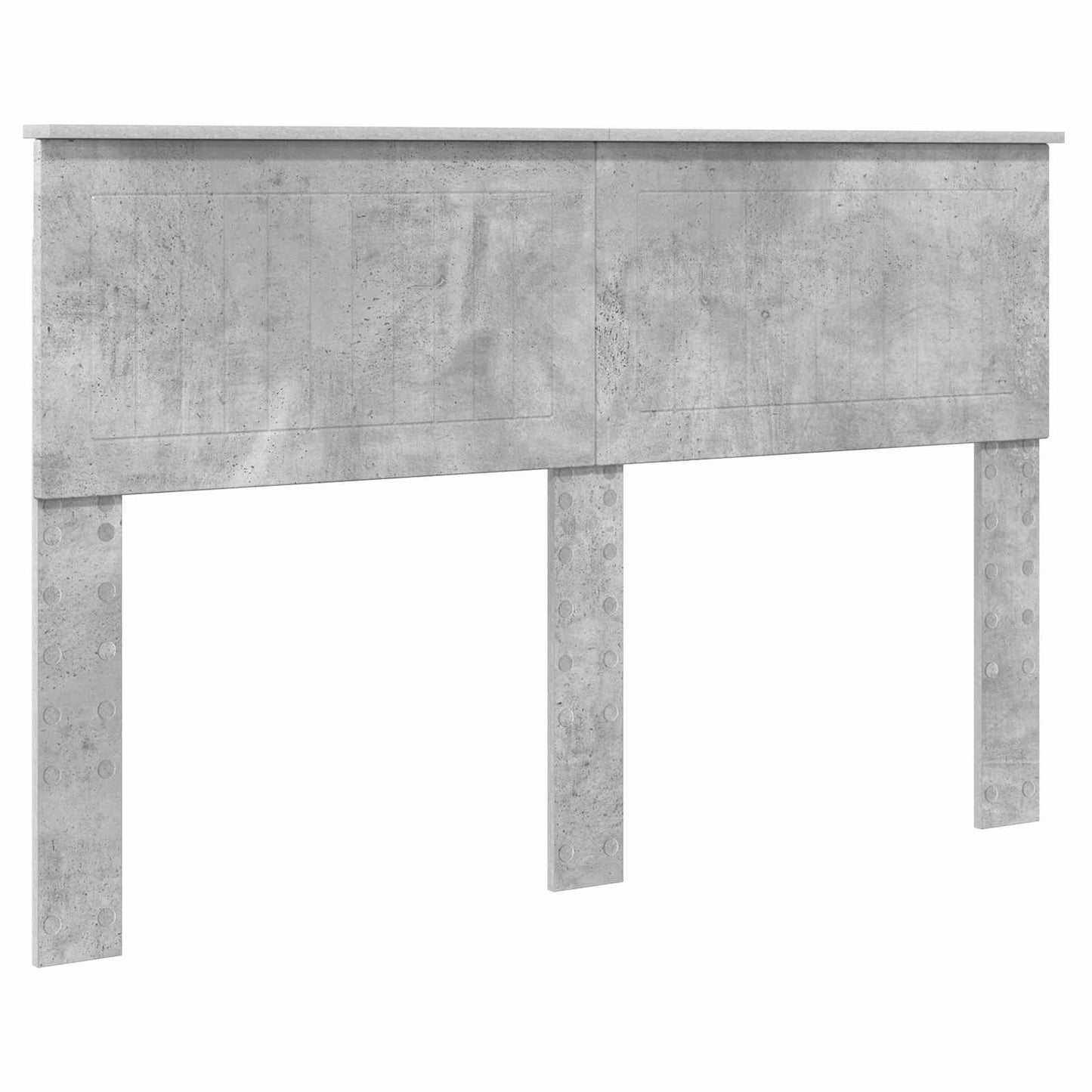 Sengestamme med skuff Betonggrå 140 x 190 cm Konstruert tre