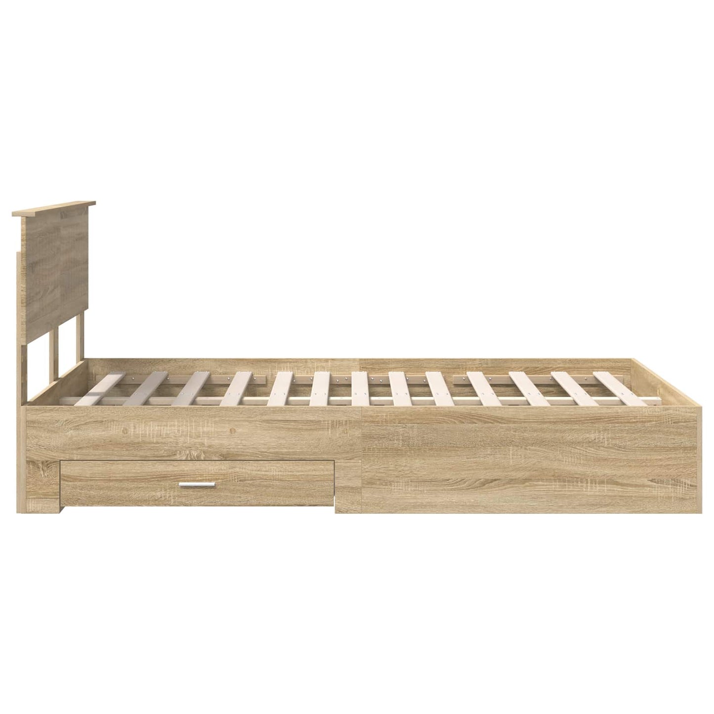 Sengestamme med skuff Sonoma eik 120 x 200 cm Konstruert tre
