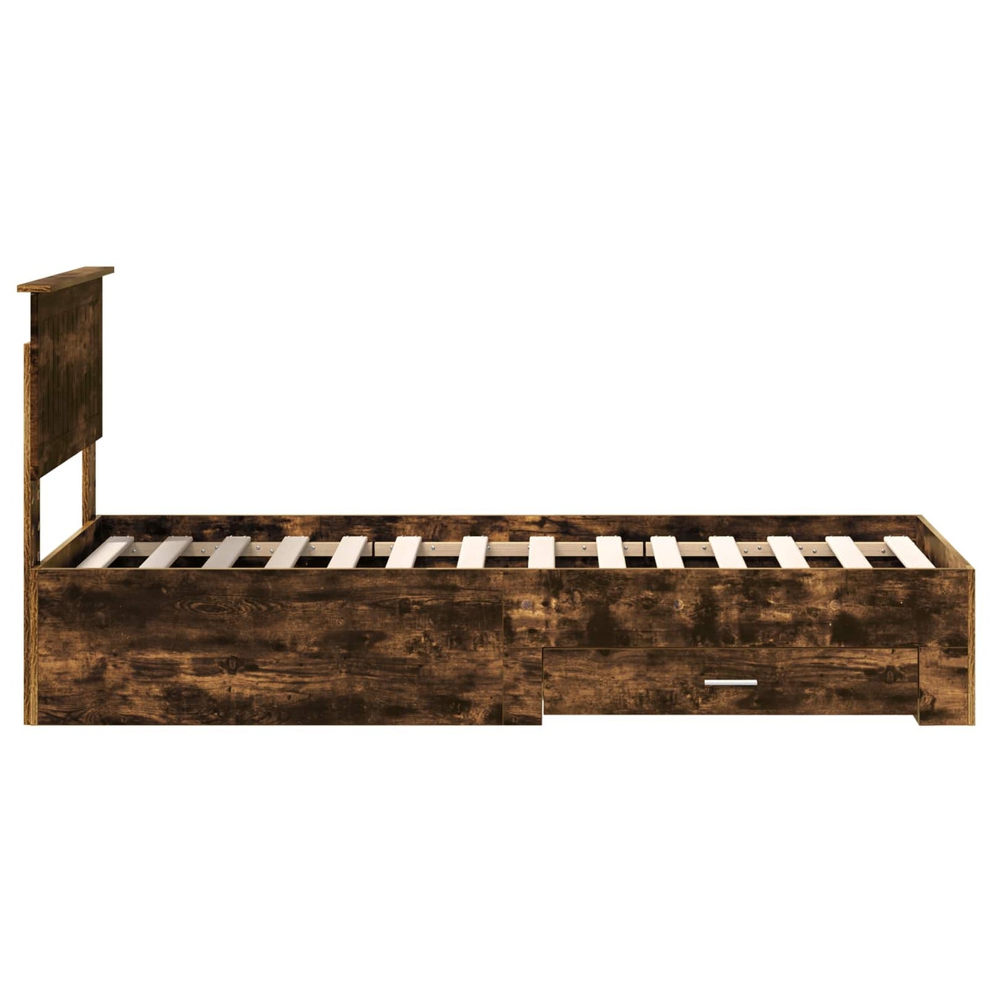 Sengestamme Røkt Eik og Sølv 75 x 190 cm Konstruert tre