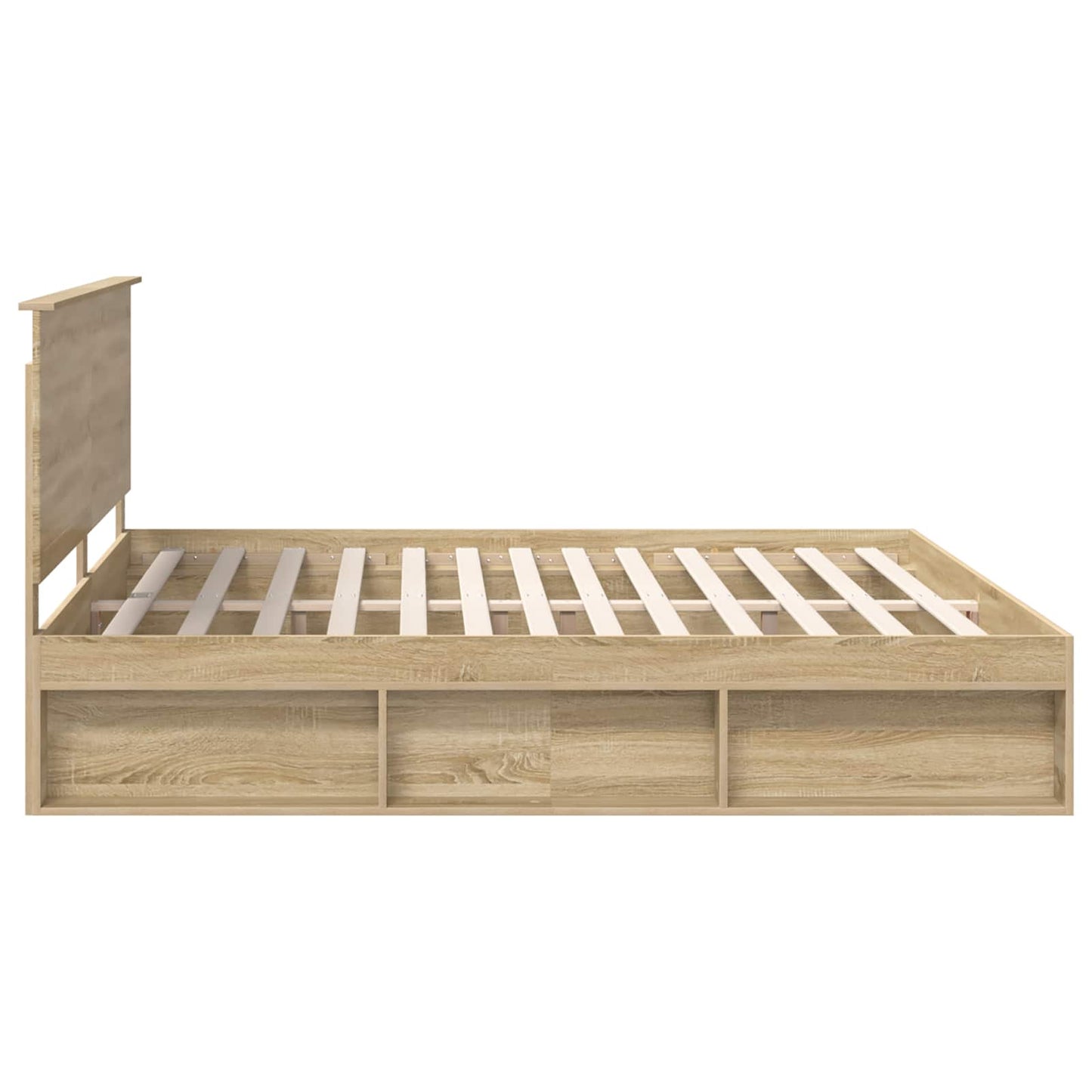 Sengestamme med hodegjerde Sonoma 200 x 200 cm Massiv furu