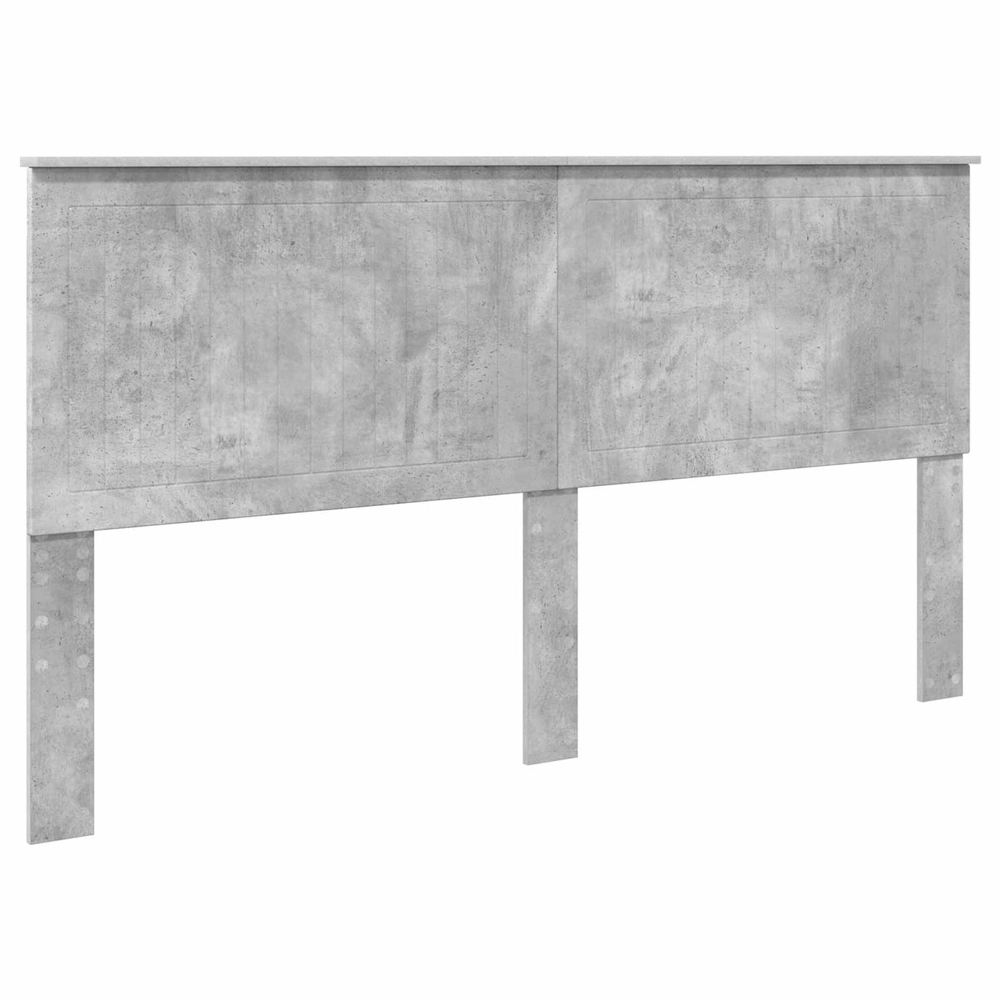 Sengestamme med hodegjerde Betong 180 x 200 cm Massiv furu