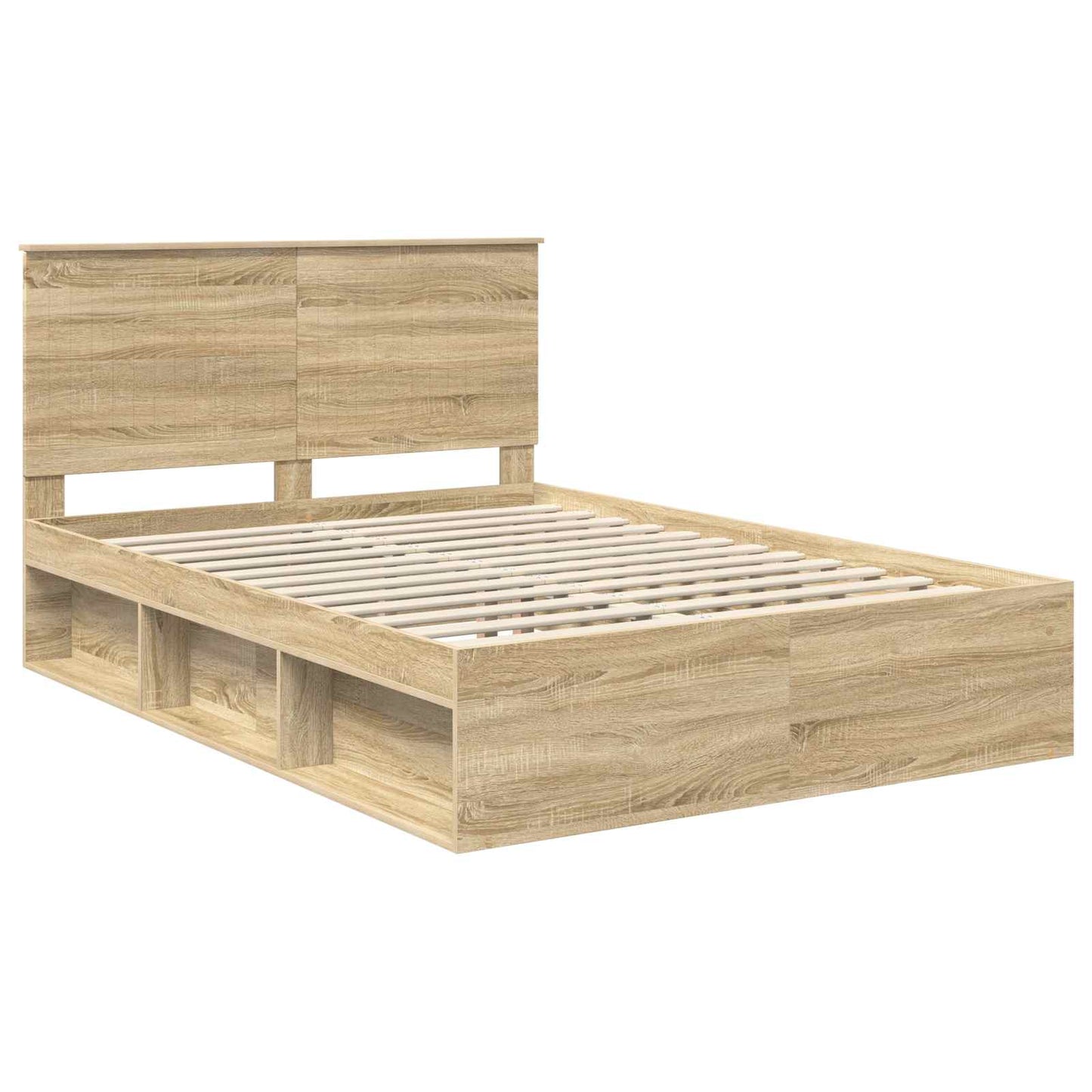 Sengestamme med hodegjerde Sonoma 140 x 190 cm Massiv furu