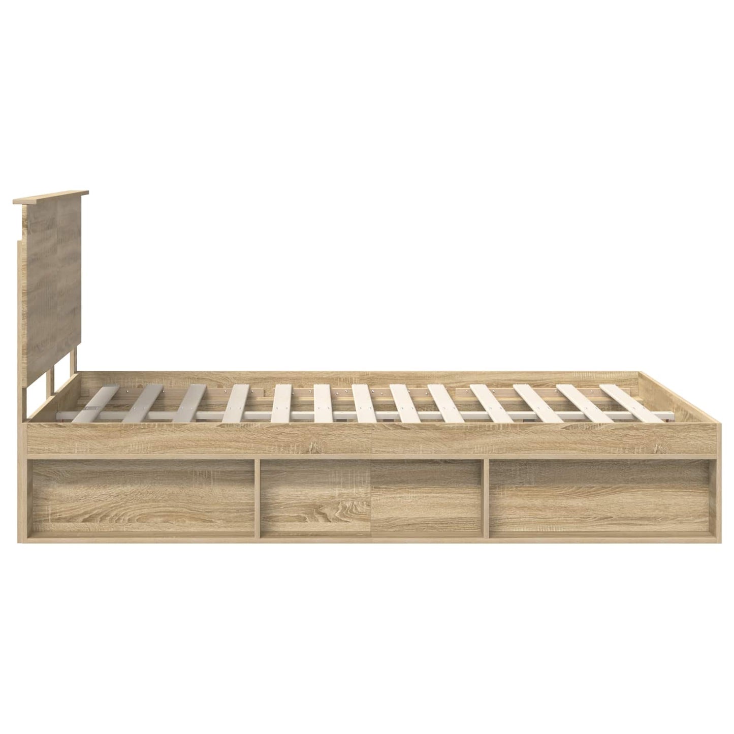 Sengestamme med hodegjerde Sonoma 140 x 190 cm Massiv furu