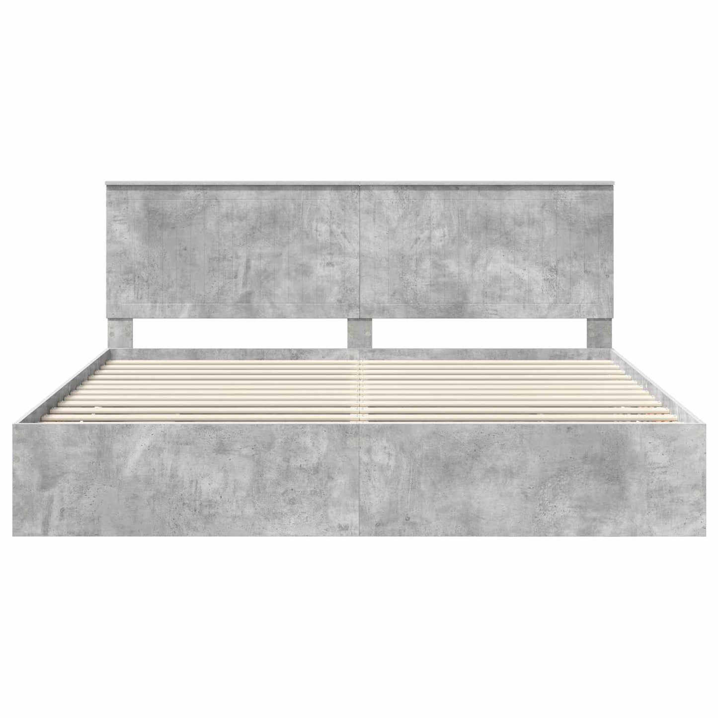 Sengestamme med skuff Betonggrå 200 x 200 cm Ingeniørtre