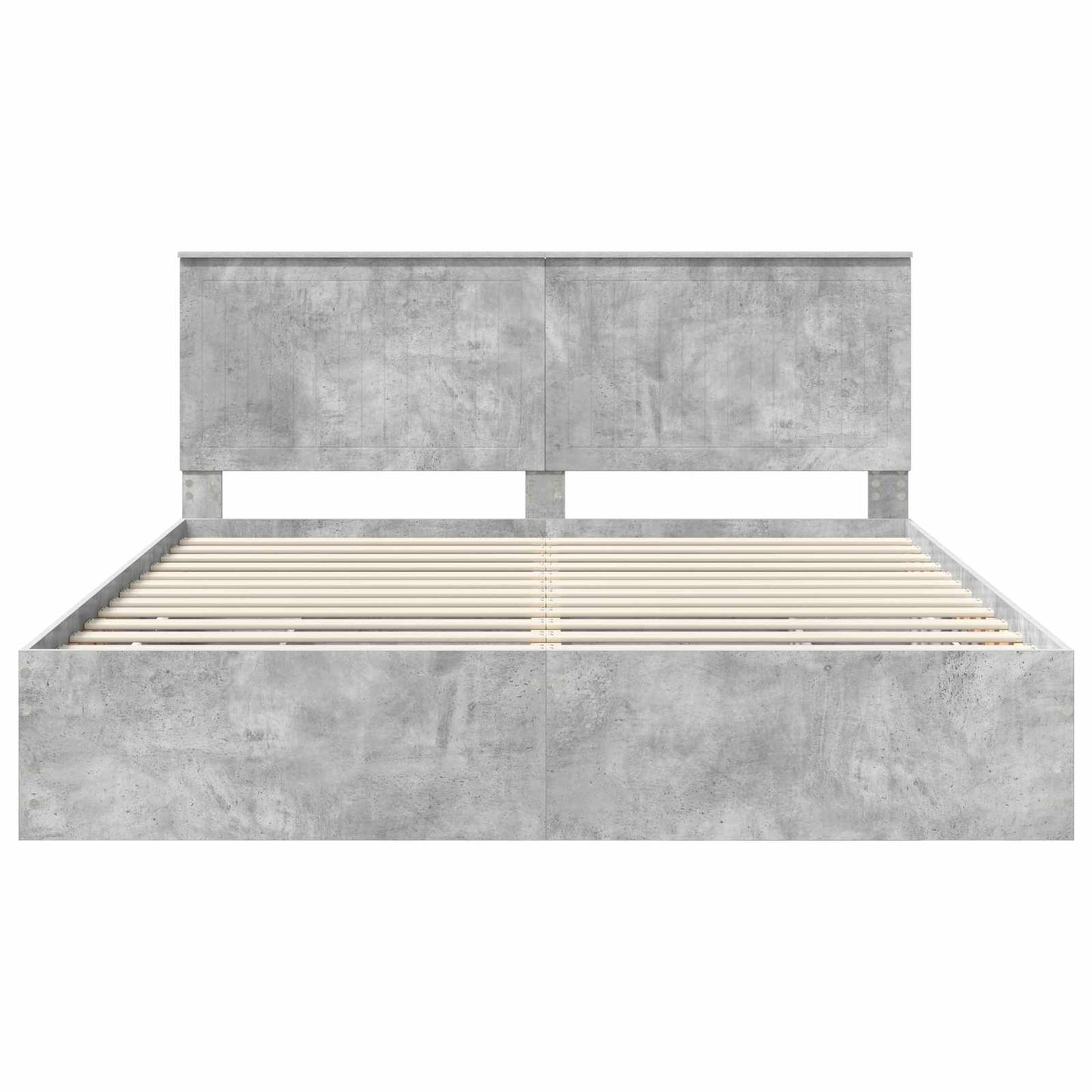 Sengestamme med skuff Betonggrå 180 x 200 cm Ingeniørtre