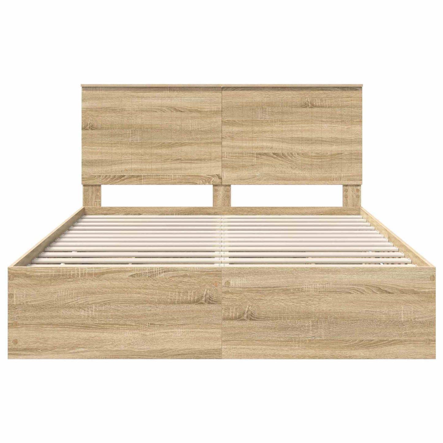 Sengestamme med skuff Sonoma eik 150 x 200 cm Ingeniørtre