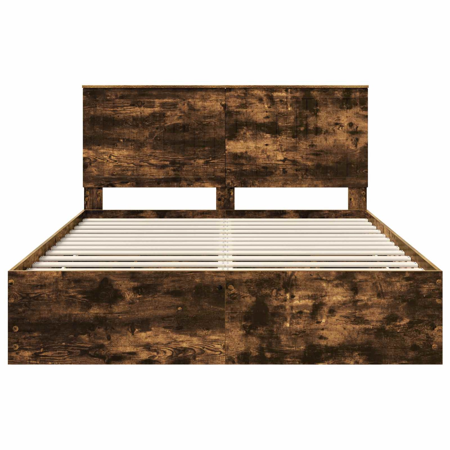 Sengestamme med skuff Røkt eik 150 x 200 cm Ingeniørtre