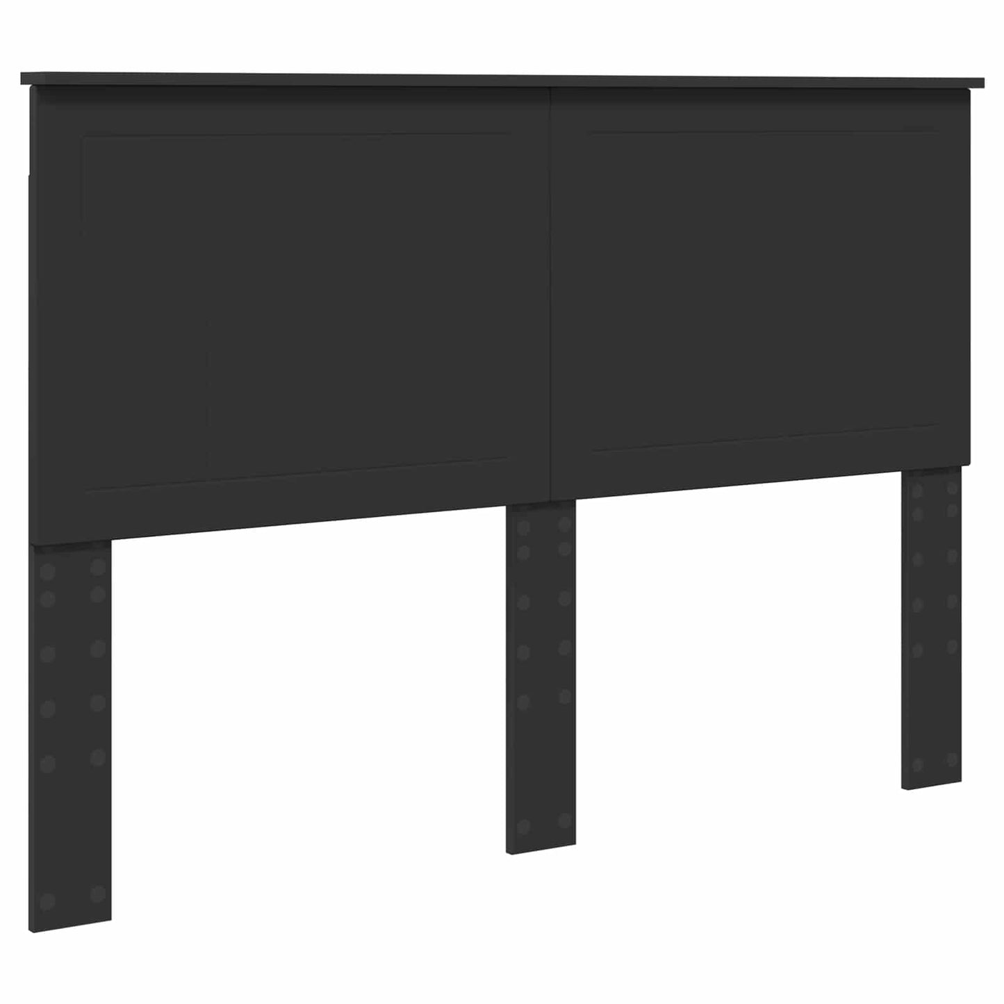 Sengestamme med skuff Svart 140 x 200 cm Ingeniørtre
