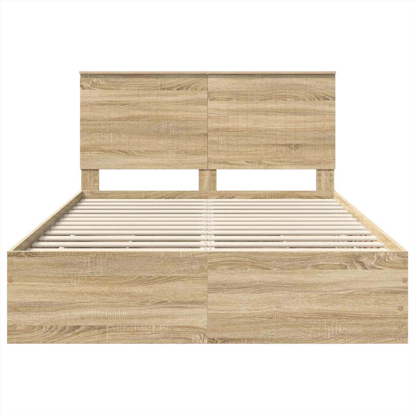 Sengestamme med skuff Sonoma eik 140 x 200 cm Ingeniørtre