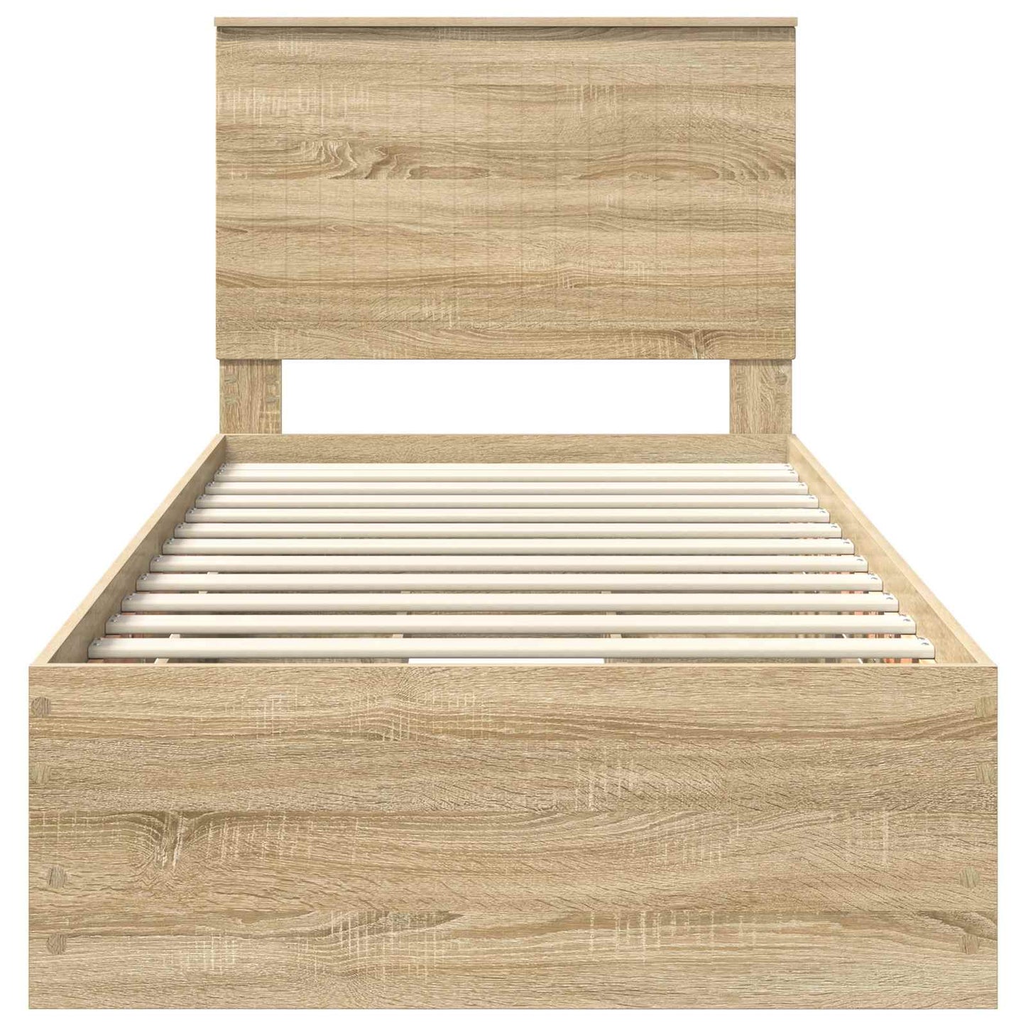 Sengestamme med skuff Sonoma eik 90 x 200 cm Ingeniørtre