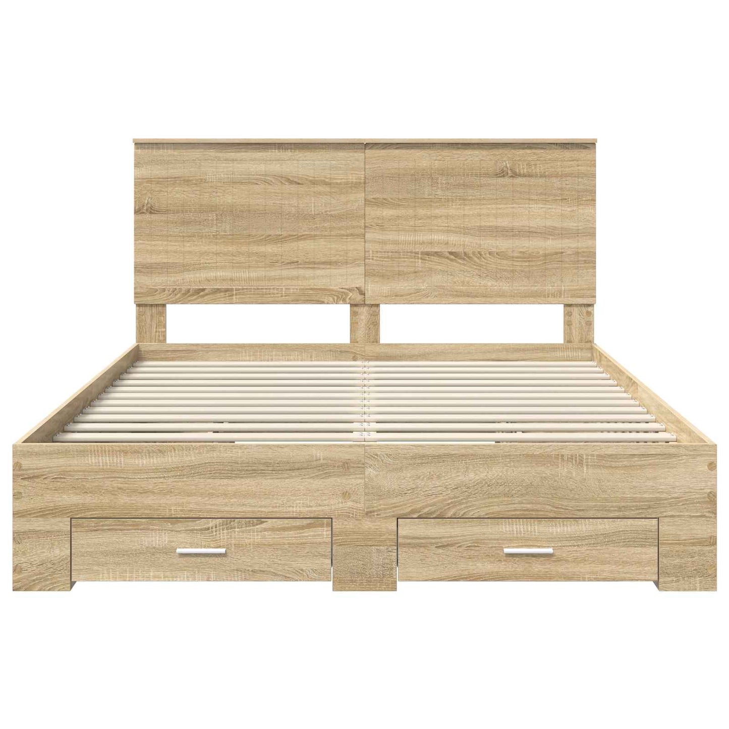 Sengestamme med skuff Sonoma eik 150 x 200 cm Konstruert tre