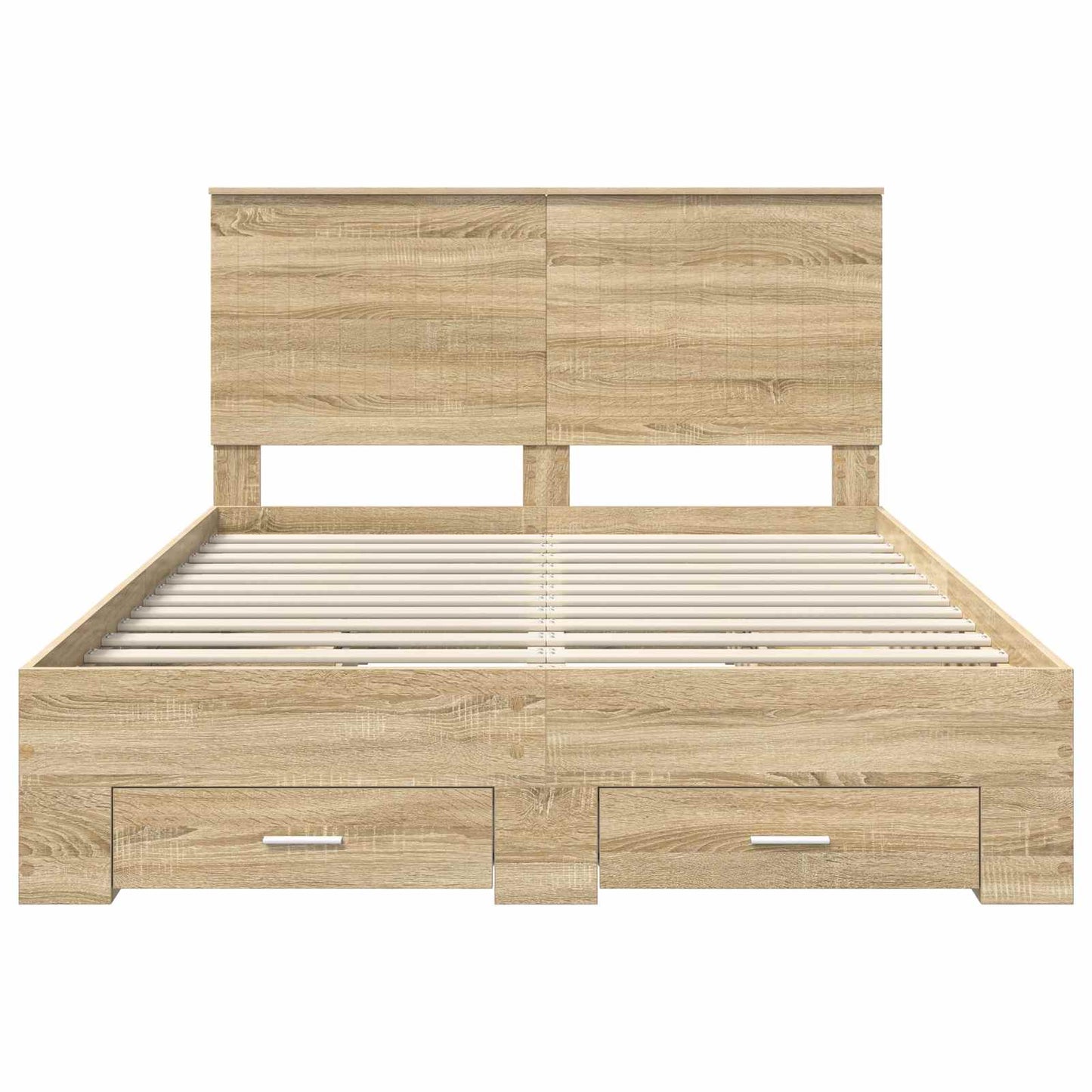 Sengestamme med skuff Sonoma eik 140 x 190 cm Konstruert tre