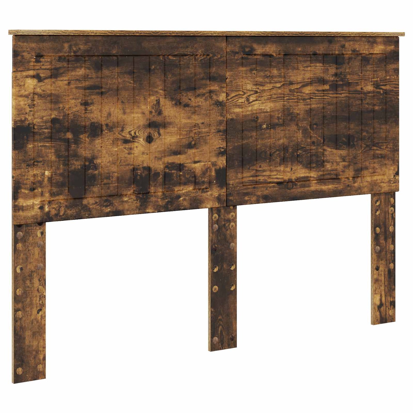 Sengestamme med hodegjerde Røkt eik 140 x 190 cm Konstruert tre