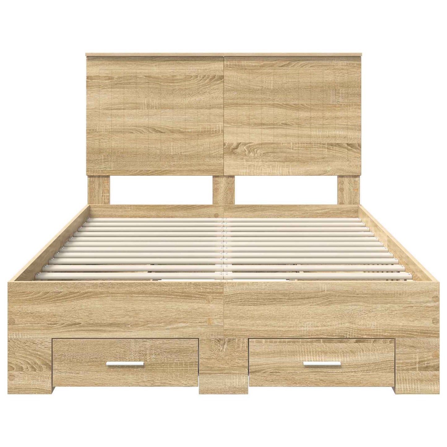 Sengestamme med skuff Sonoma eik 120 x 200 cm Konstruert tre