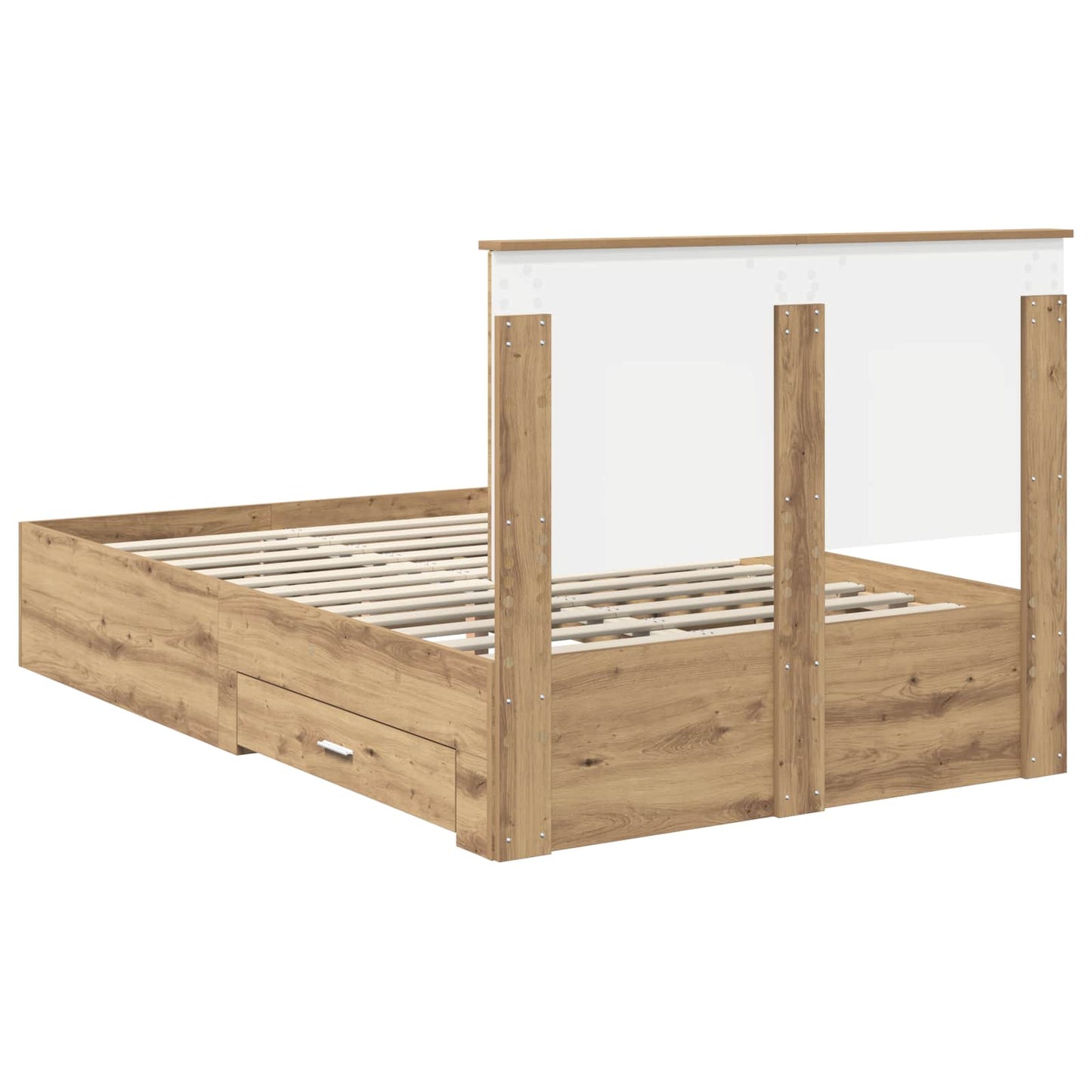 Sengestamme med skuff Artisan Eik 120 x 190 cm Konstruert tre
