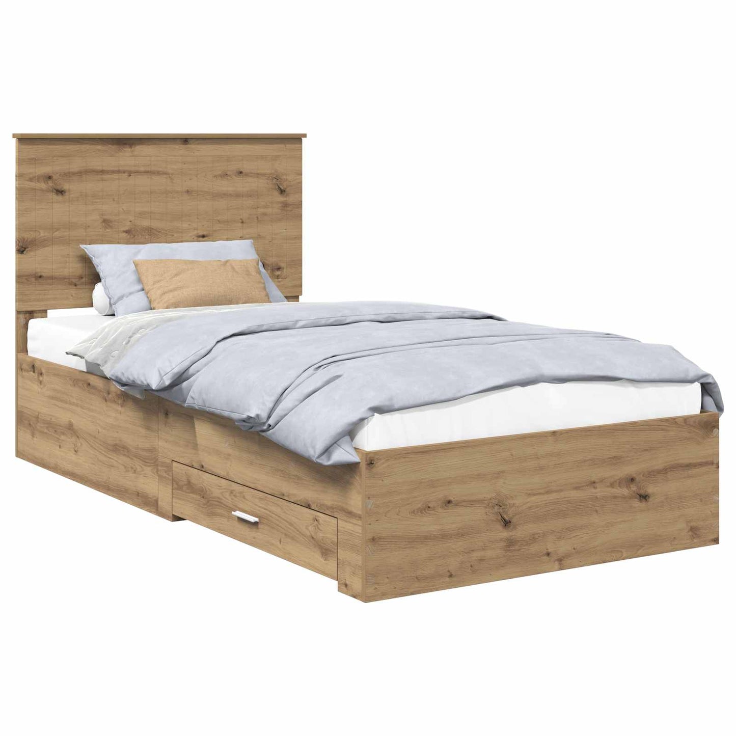 Sengestamme med skuff Artisan Eik 100 x 200 cm Konstruert tre