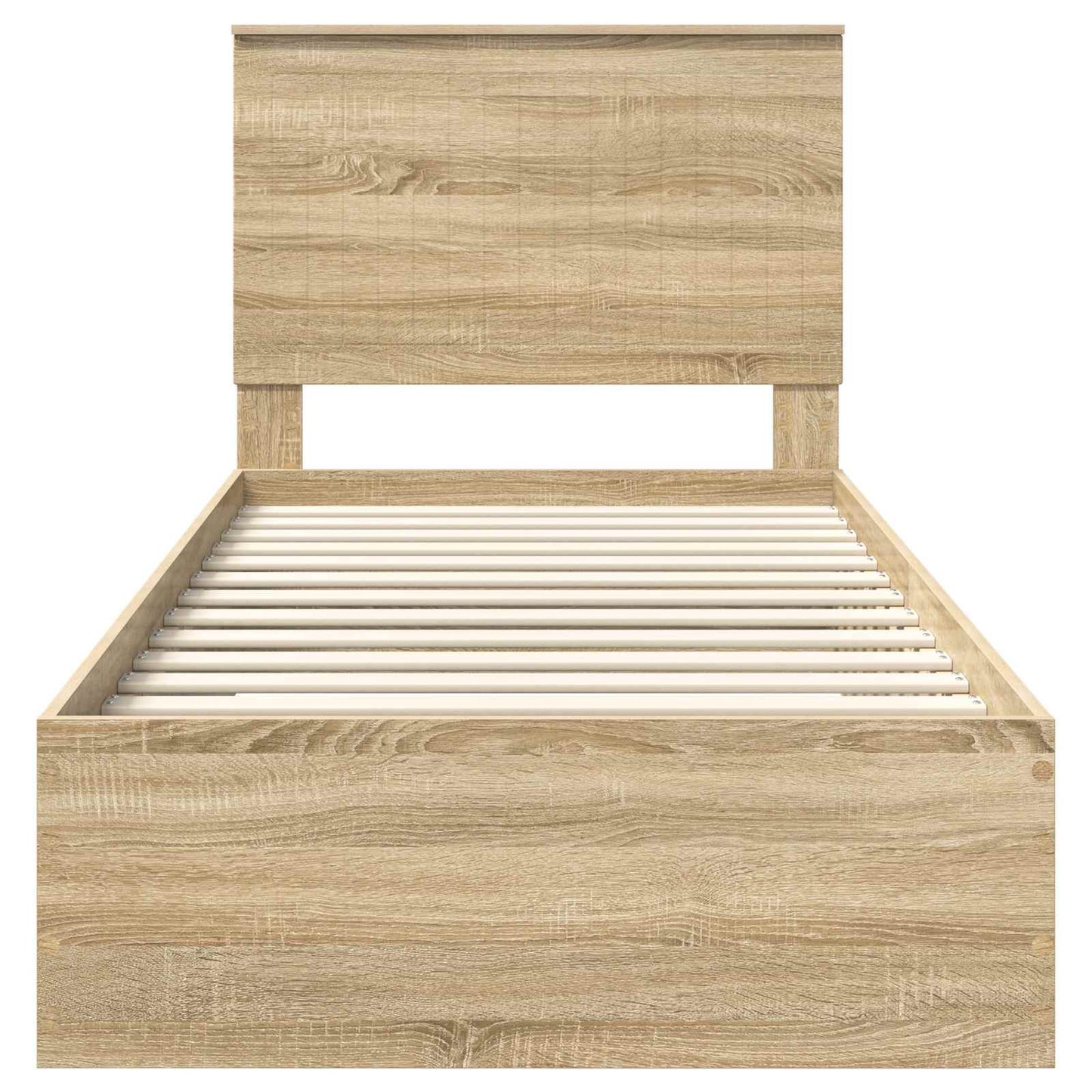 Sengestamme med skuff Sonoma eik 90 x 190 cm Konstruert tre