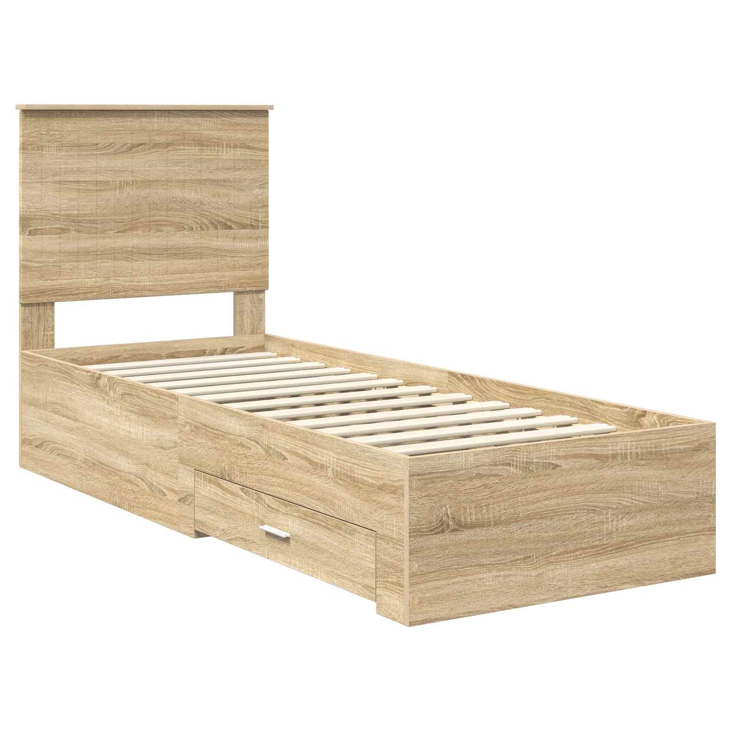 Sengestamme Sonoma Eik og Sølv 70 x 190 cm Konstruert tre