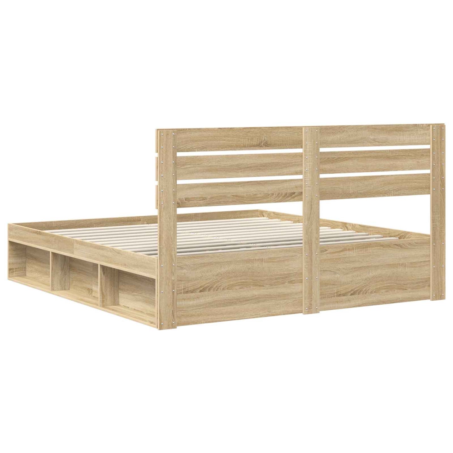Sengestamme med hodegjerde Sonoma 200 x 200 cm Massiv furu
