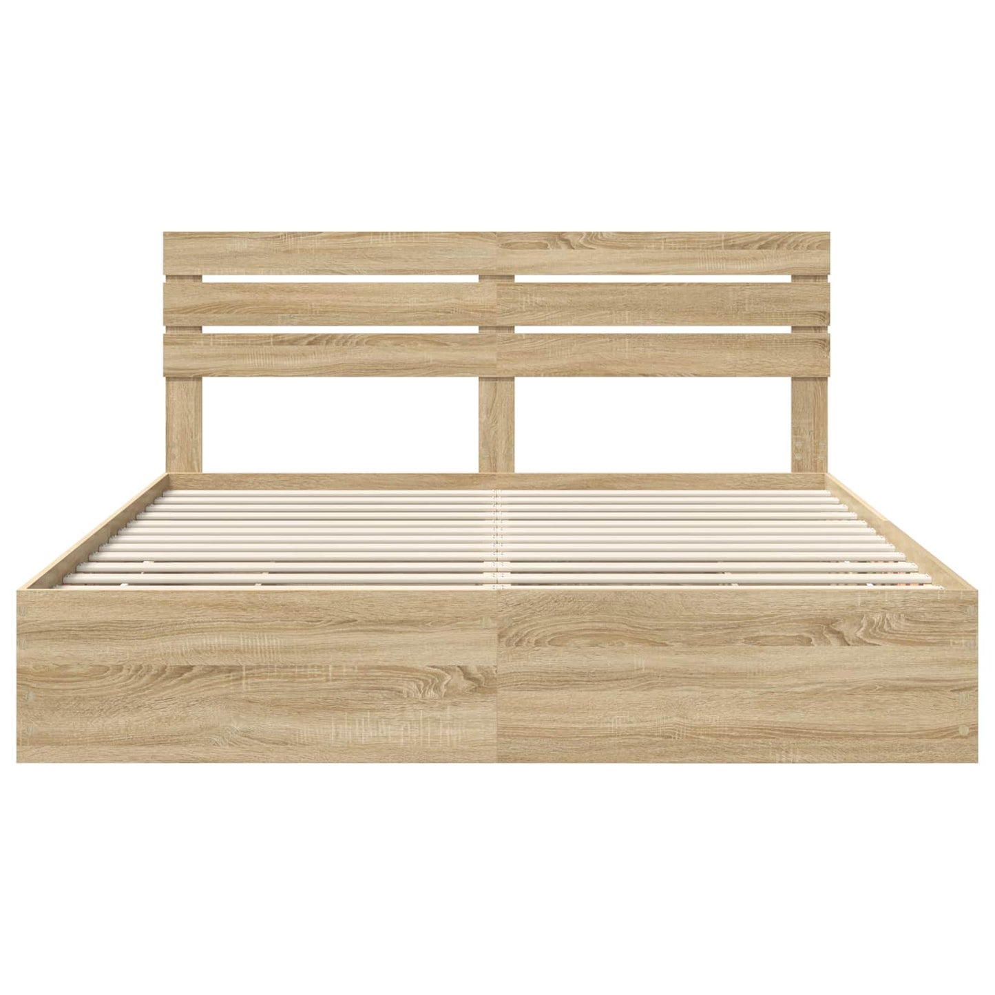 Sengestamme med skuff Sonoma eik 200 x 200 cm Ingeniørtre