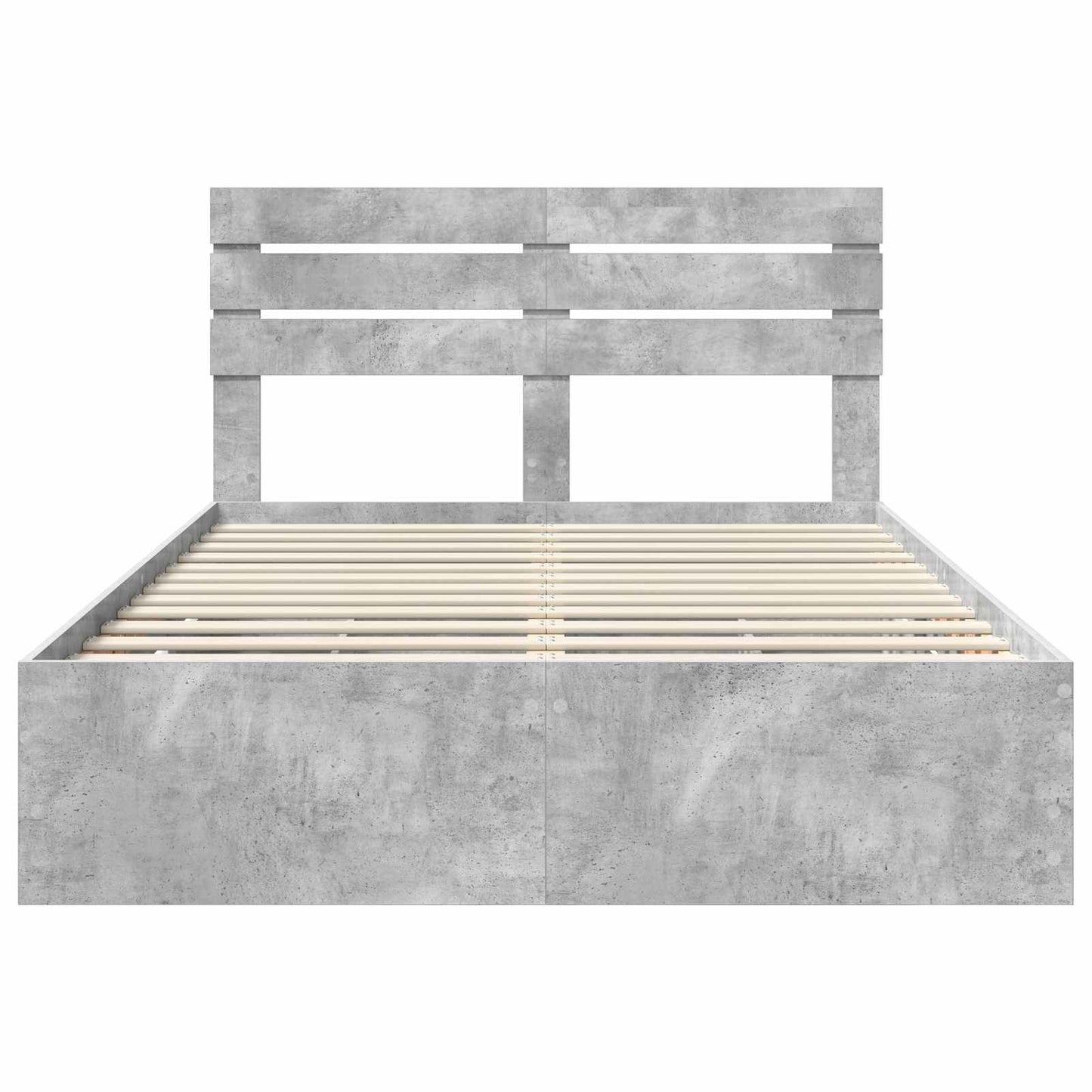 Sengestamme med skuff Betonggrå 160 x 200 cm Ingeniørtre