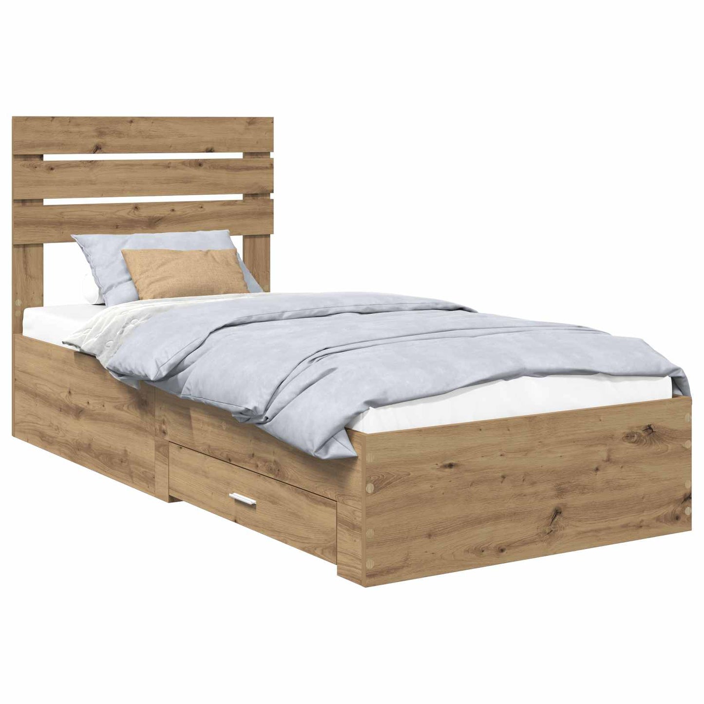 Sengestamme med skuff Artisan Eik 100 x 200 cm Konstruert tre