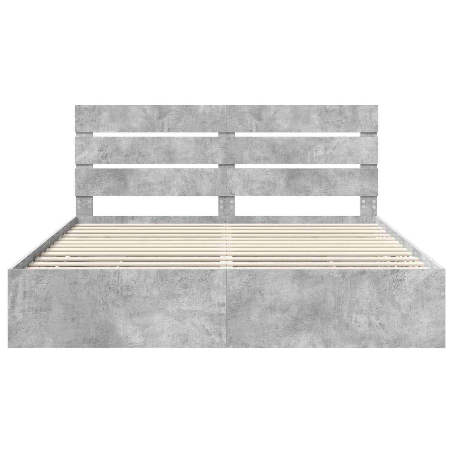 Sengestamme med skuff Betonggrå 180 x 200 cm Ingeniørtre