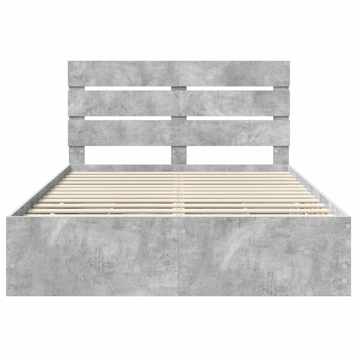 Sengestamme med skuff Betonggrå 160 x 200 cm Ingeniørtre