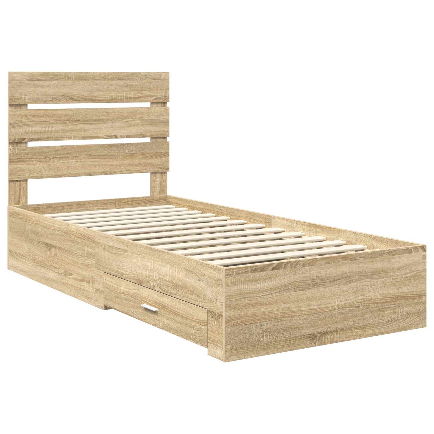 Sengestamme med skuff Sonoma eik 100 x 200 cm Konstruert tre
