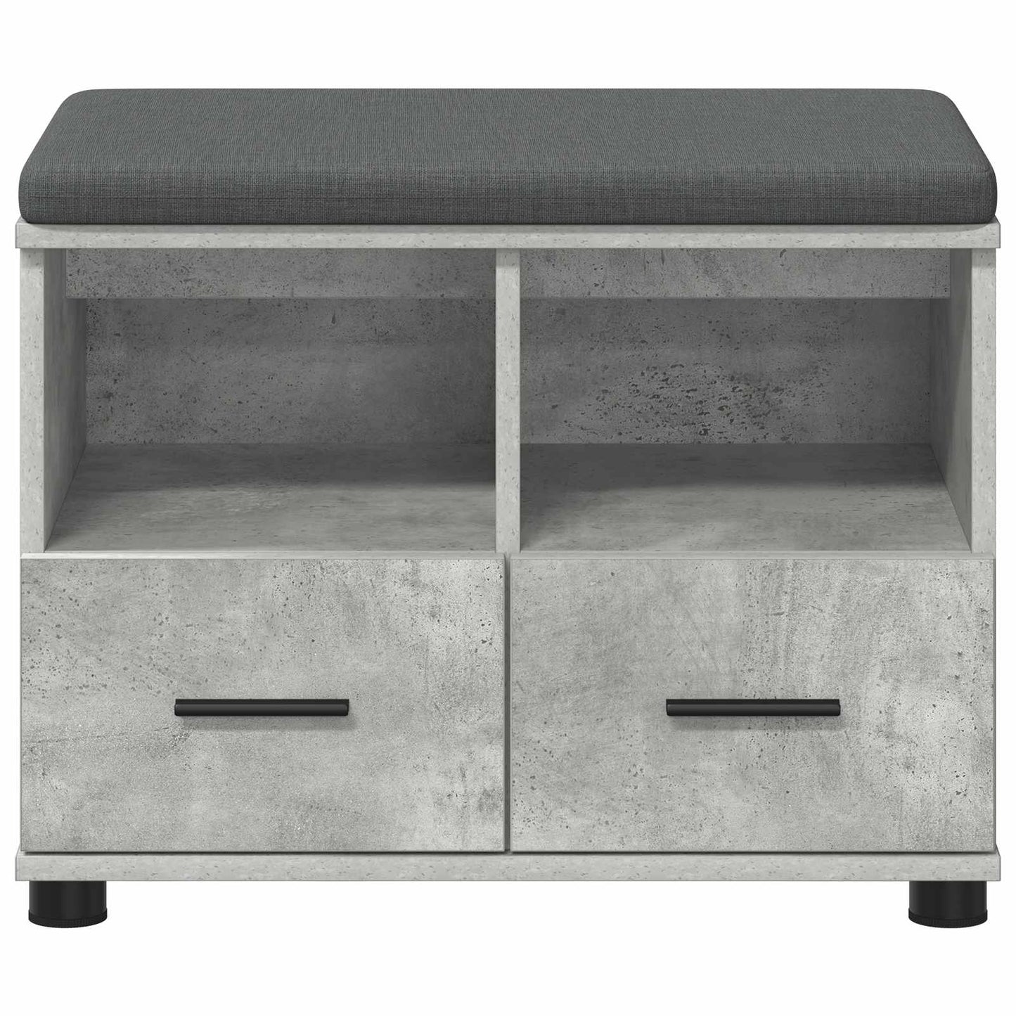 Gangbenk BetongGrå 60 x 38 x 46 cm Konstruert treverk og stoff