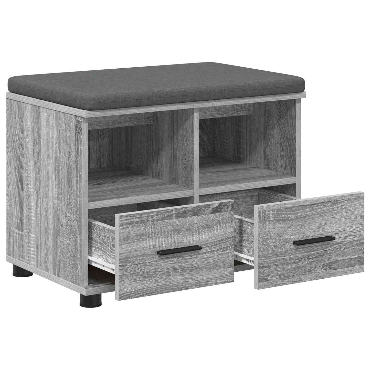Gangbenk Grå Sonoma 60 x 38 x 46 cm Konstruert treverk og stoff