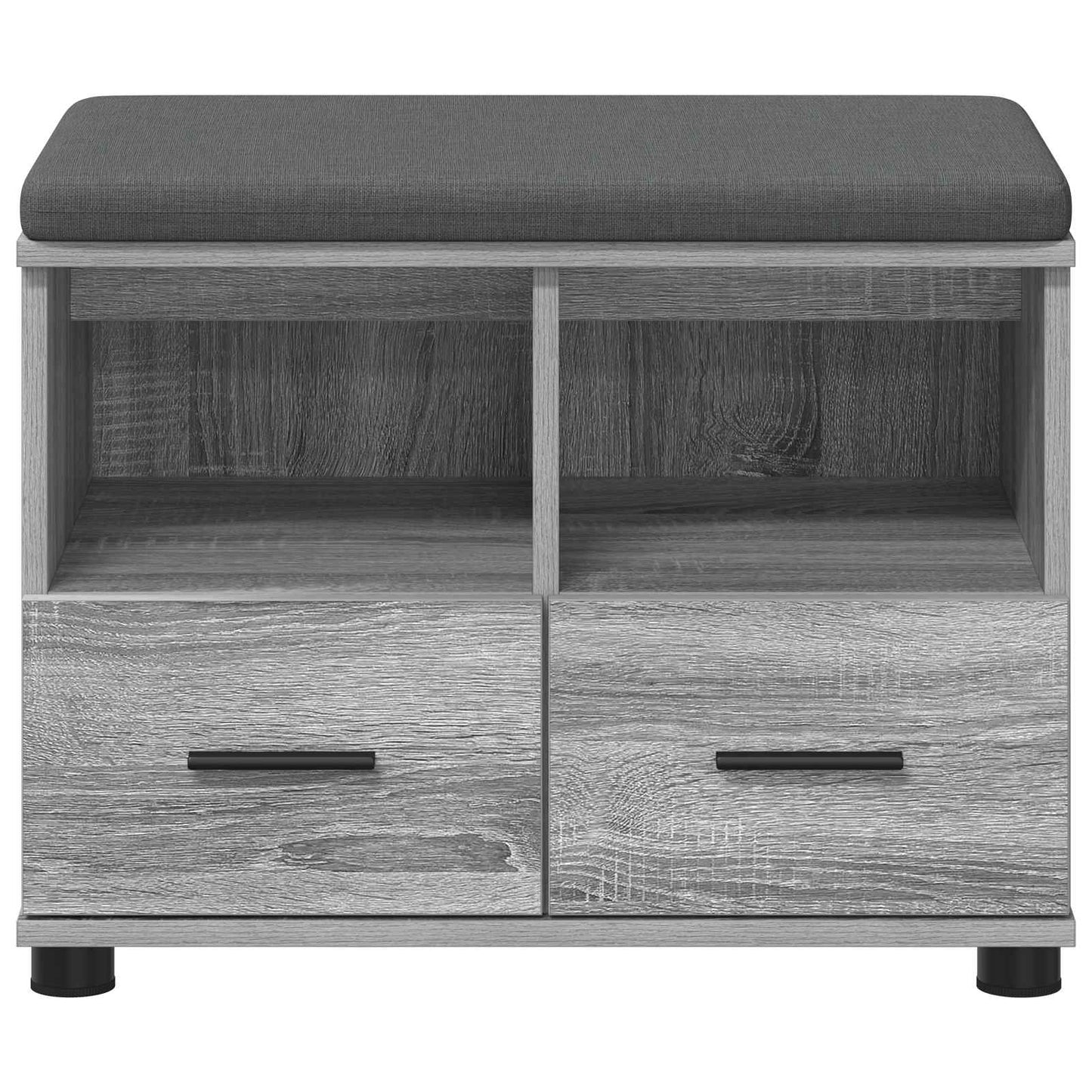 Gangbenk Grå Sonoma 60 x 38 x 46 cm Konstruert treverk og stoff
