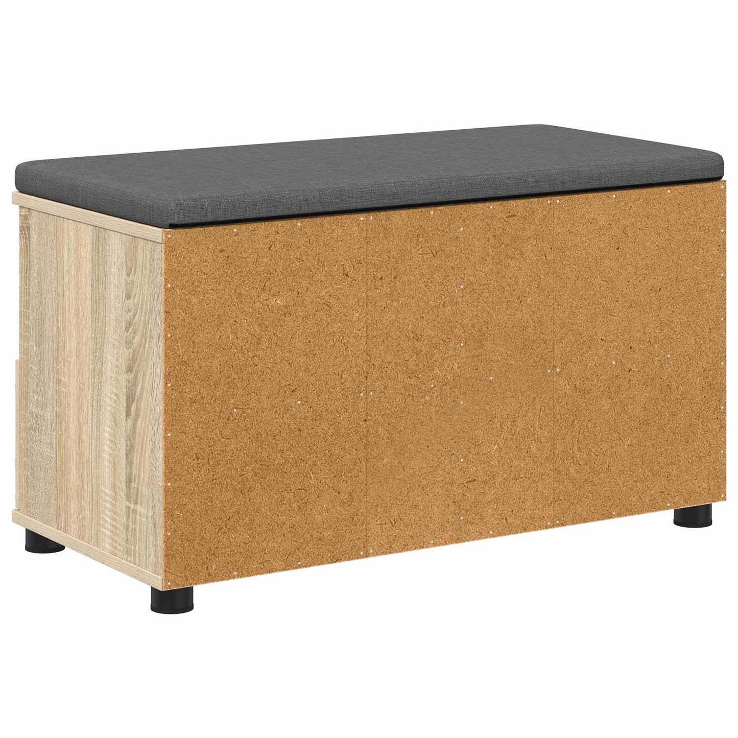 Gangbenk Sonoma eik 80 x 38 x 46 cm Konstruert treverk og stoff