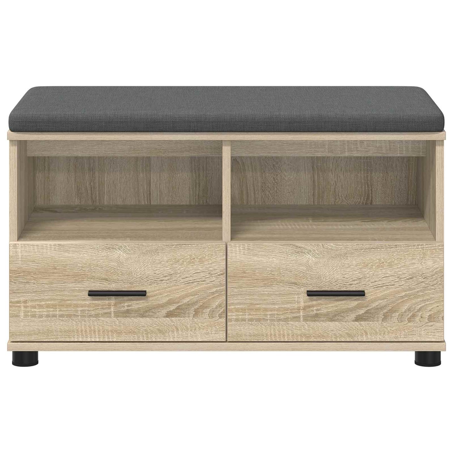 Gangbenk Sonoma eik 80 x 38 x 46 cm Konstruert treverk og stoff