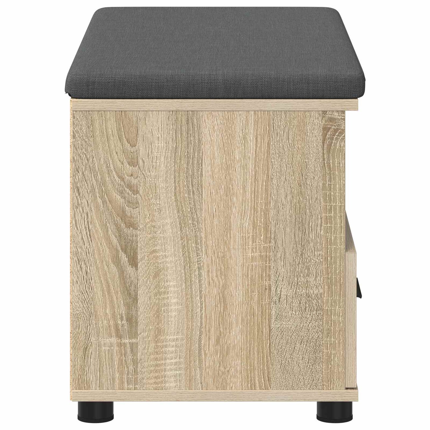 Gangbenk Sonoma eik 80 x 38 x 46 cm Konstruert treverk og stoff