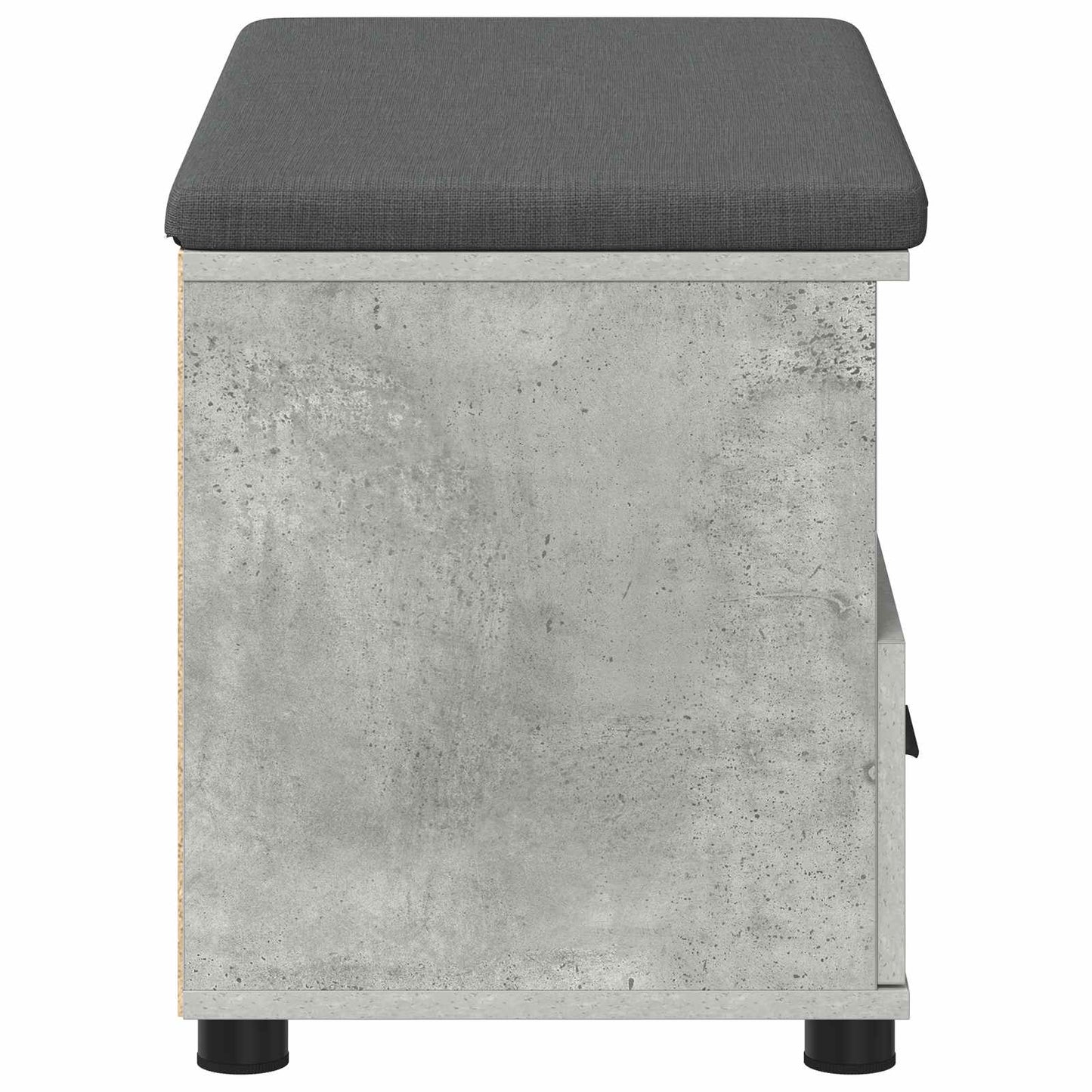 Gangbenk BetongGrå 80 x 38 x 46 cm Konstruert treverk og stoff
